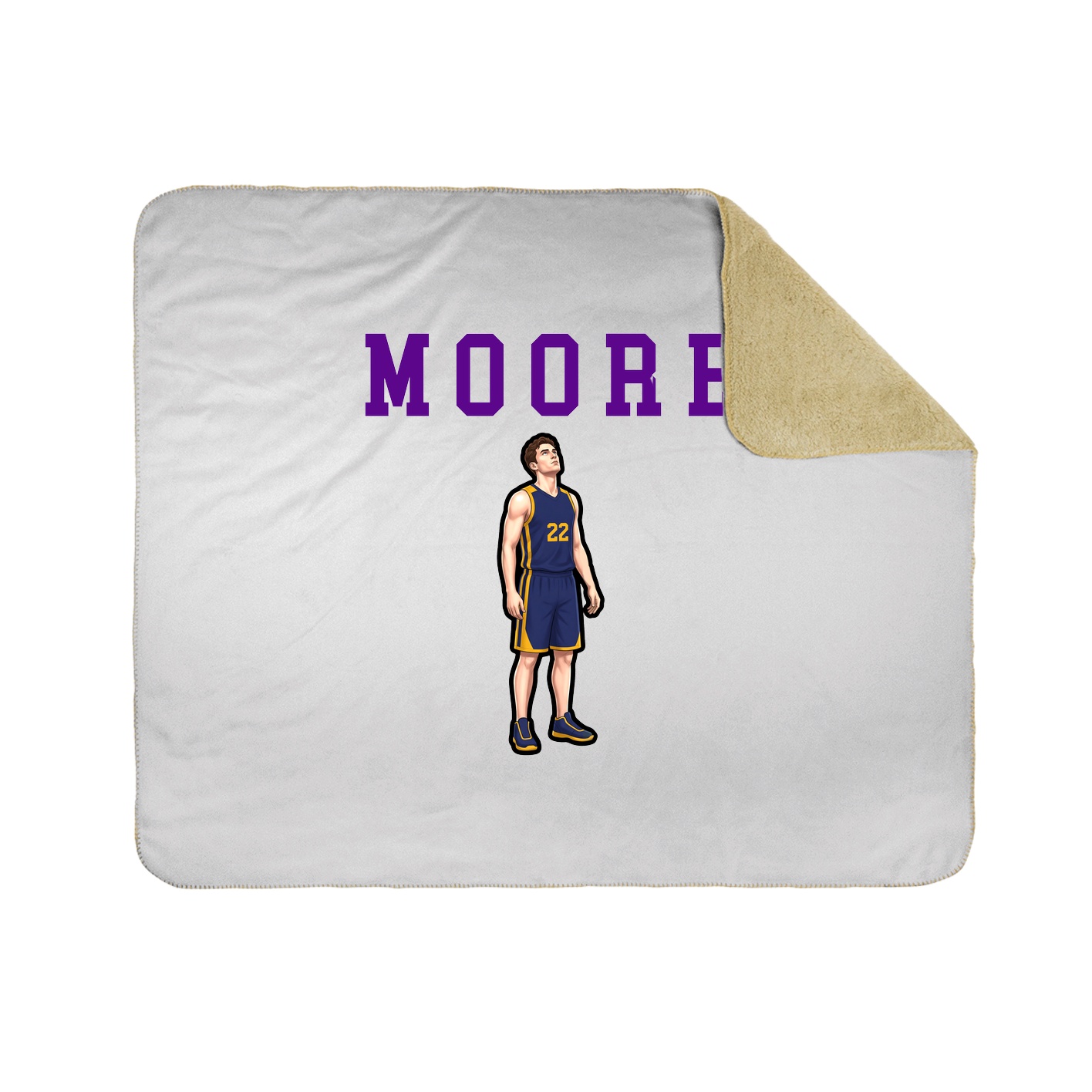 Throw Blanket — Shirsey in White