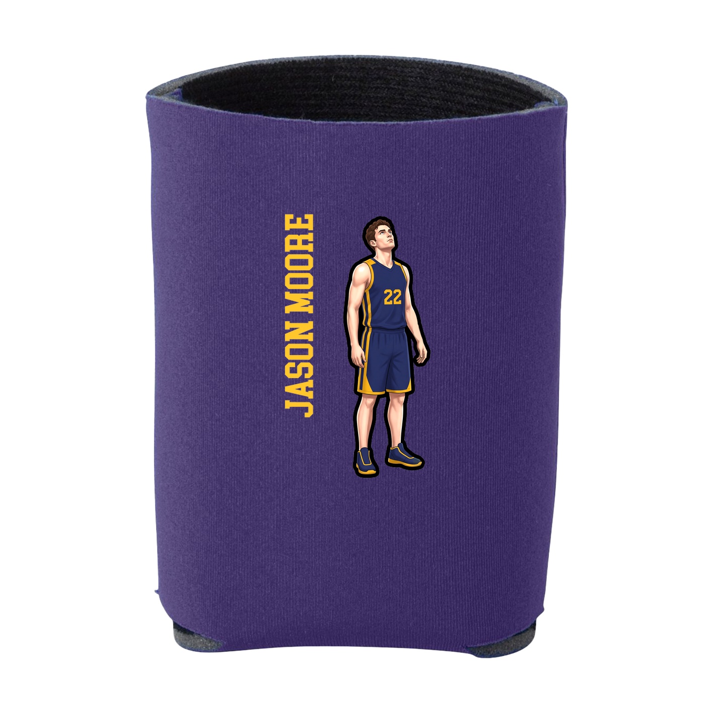Can Holder — Name Vertical in Purple