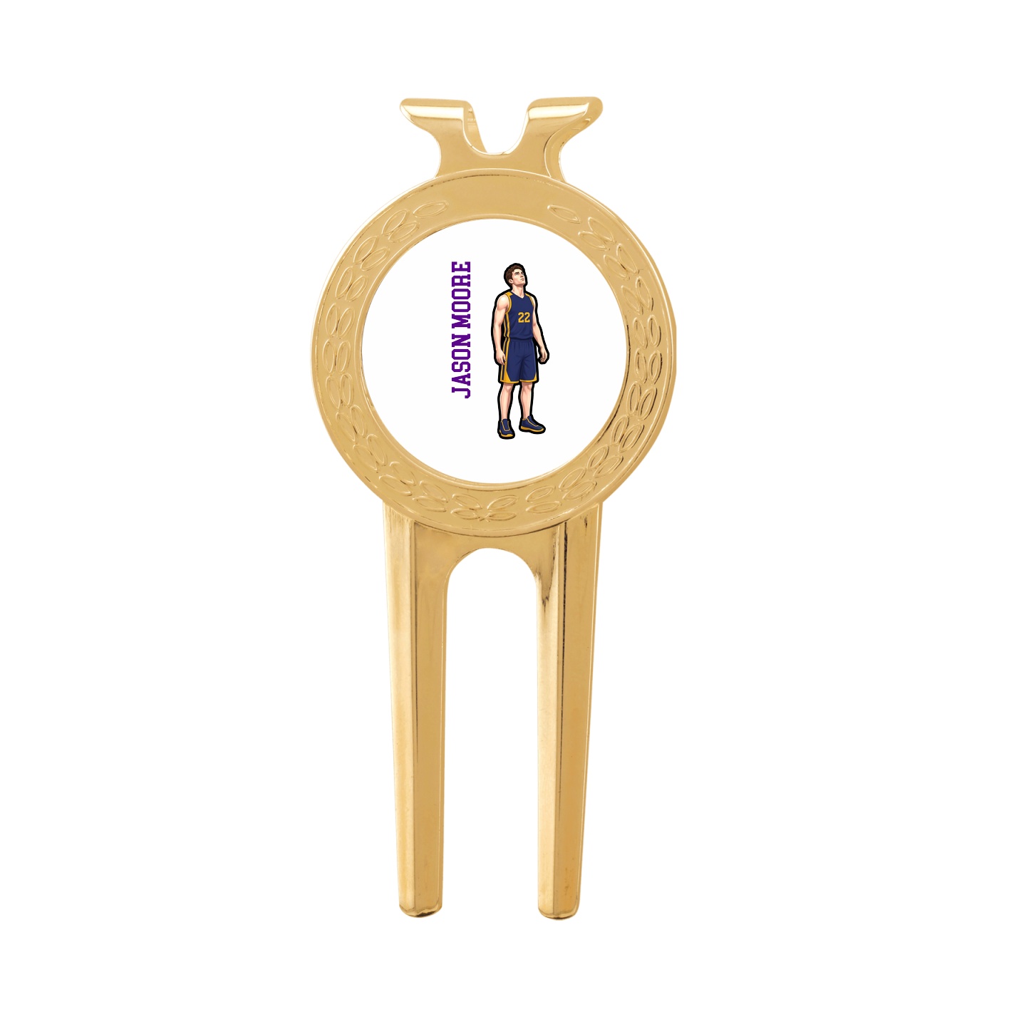 Divot Tool with Ball Marker — Name Vertical in Classic