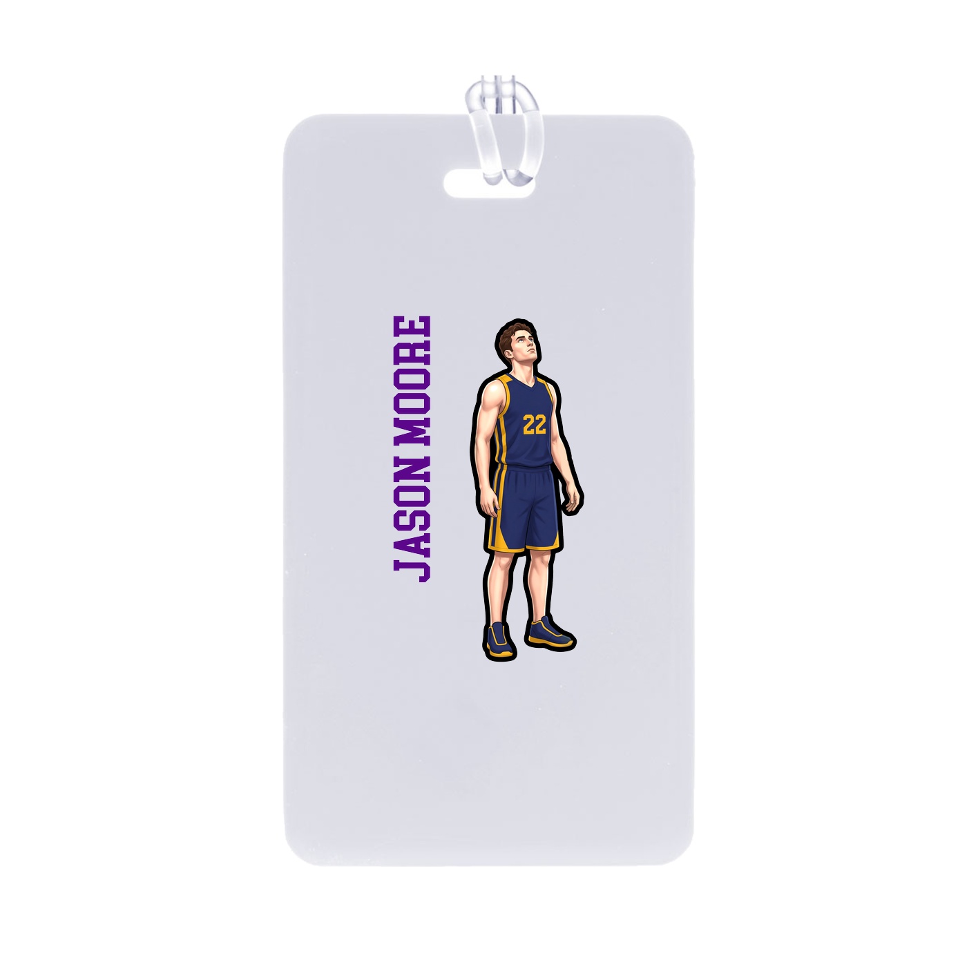 Bag Tag — Name Vertical in Classic