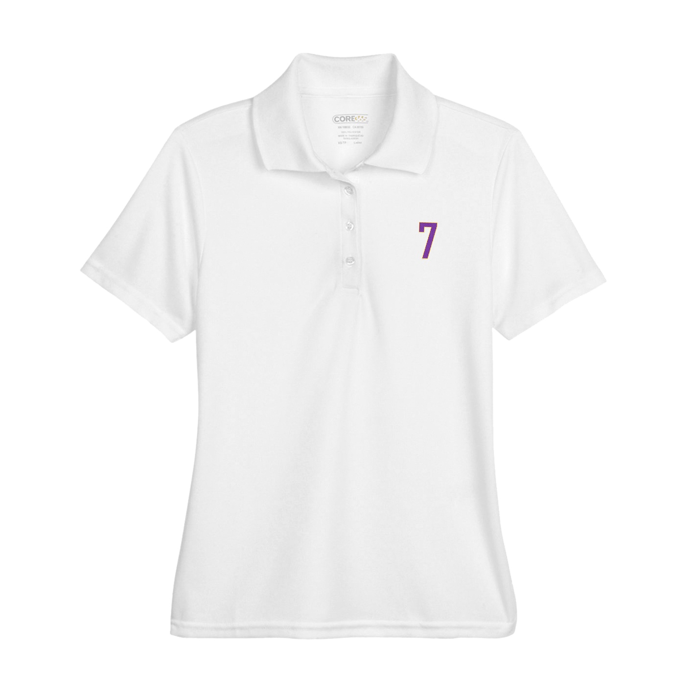 Womens Performance Polo — Front Shirsy in White