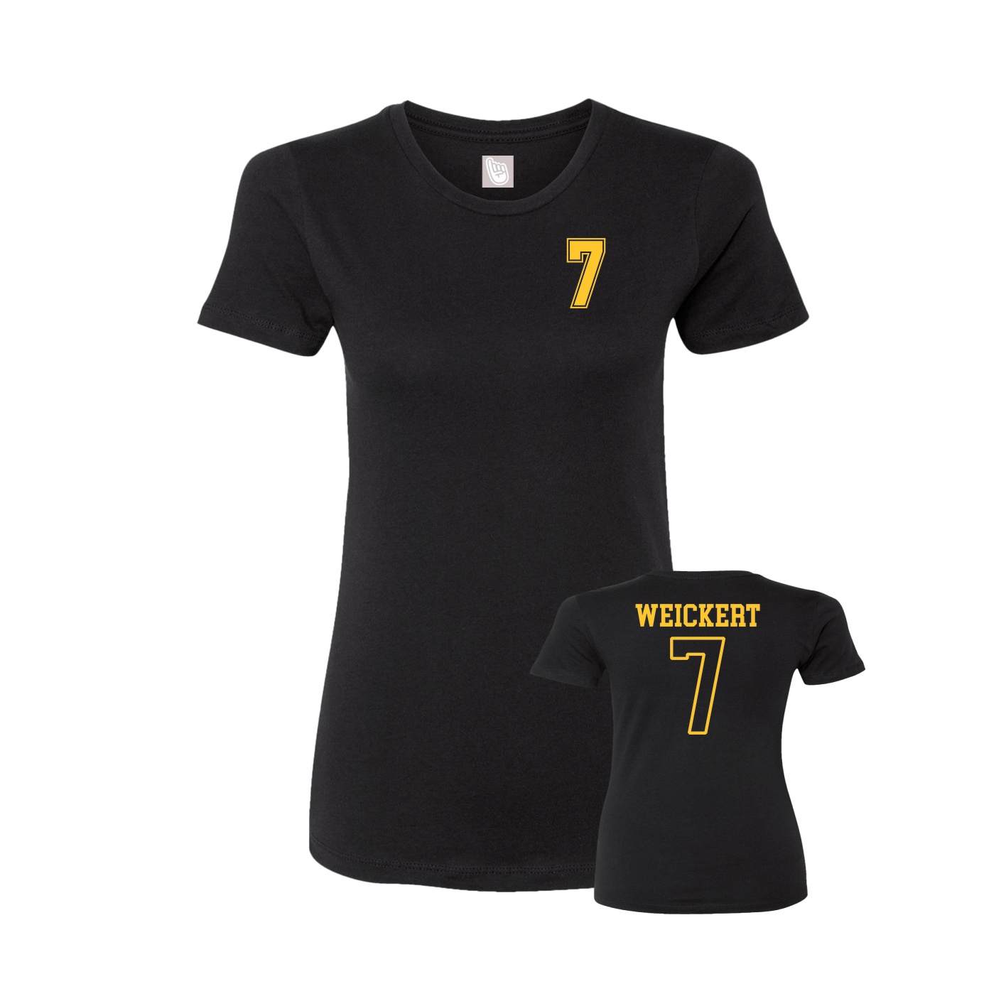 Womens Tee — Chest Back in Black
