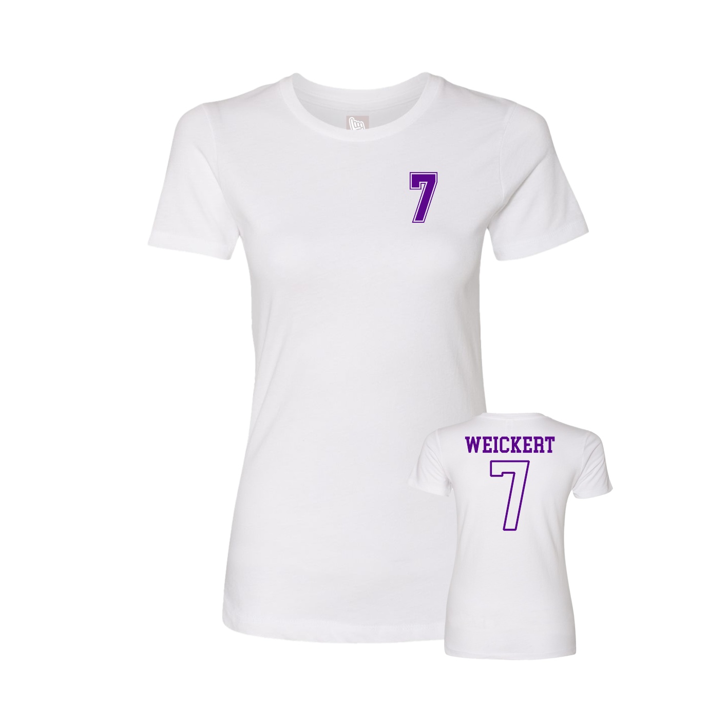 Womens Tee — Chest Back in White