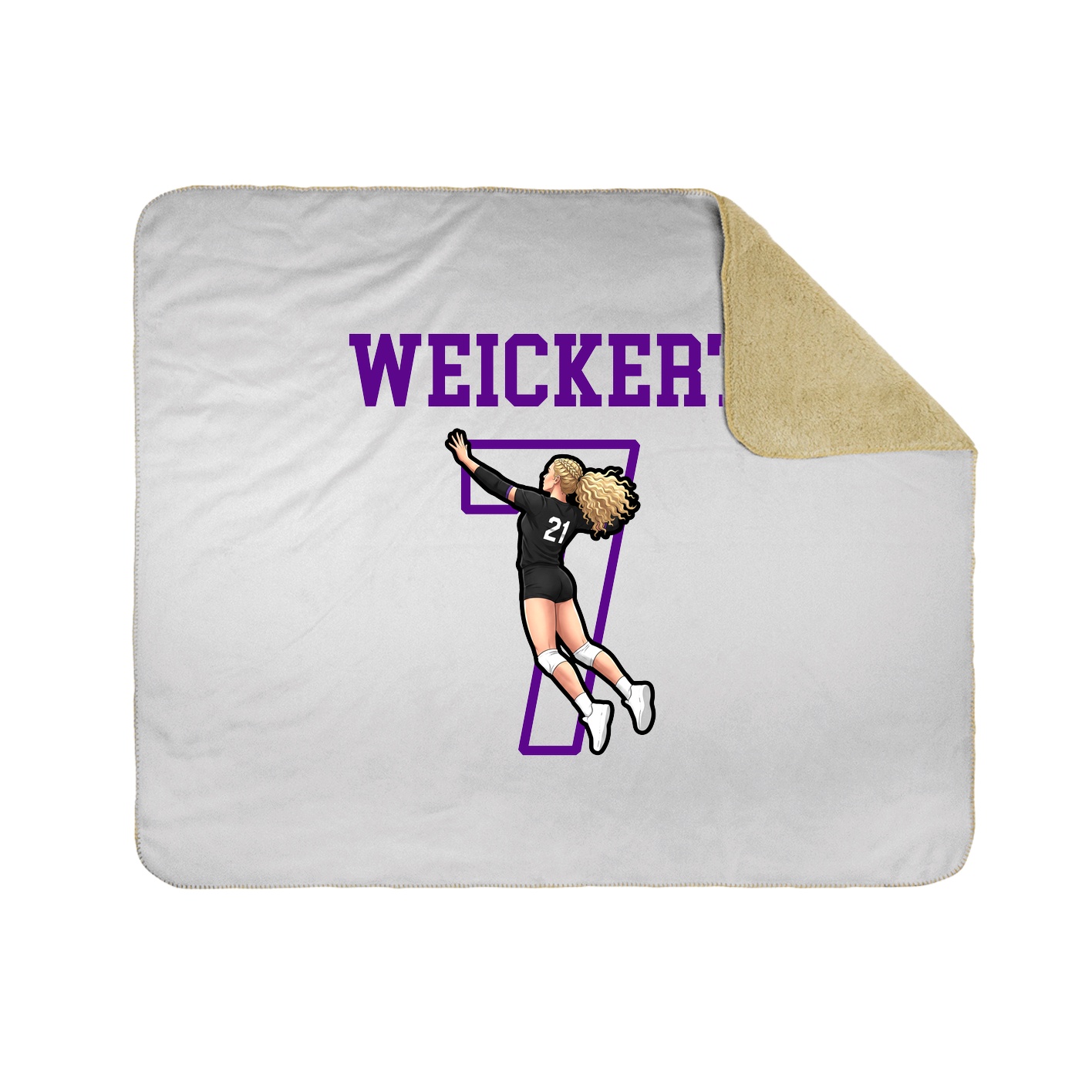 Throw Blanket — Shirsey in White
