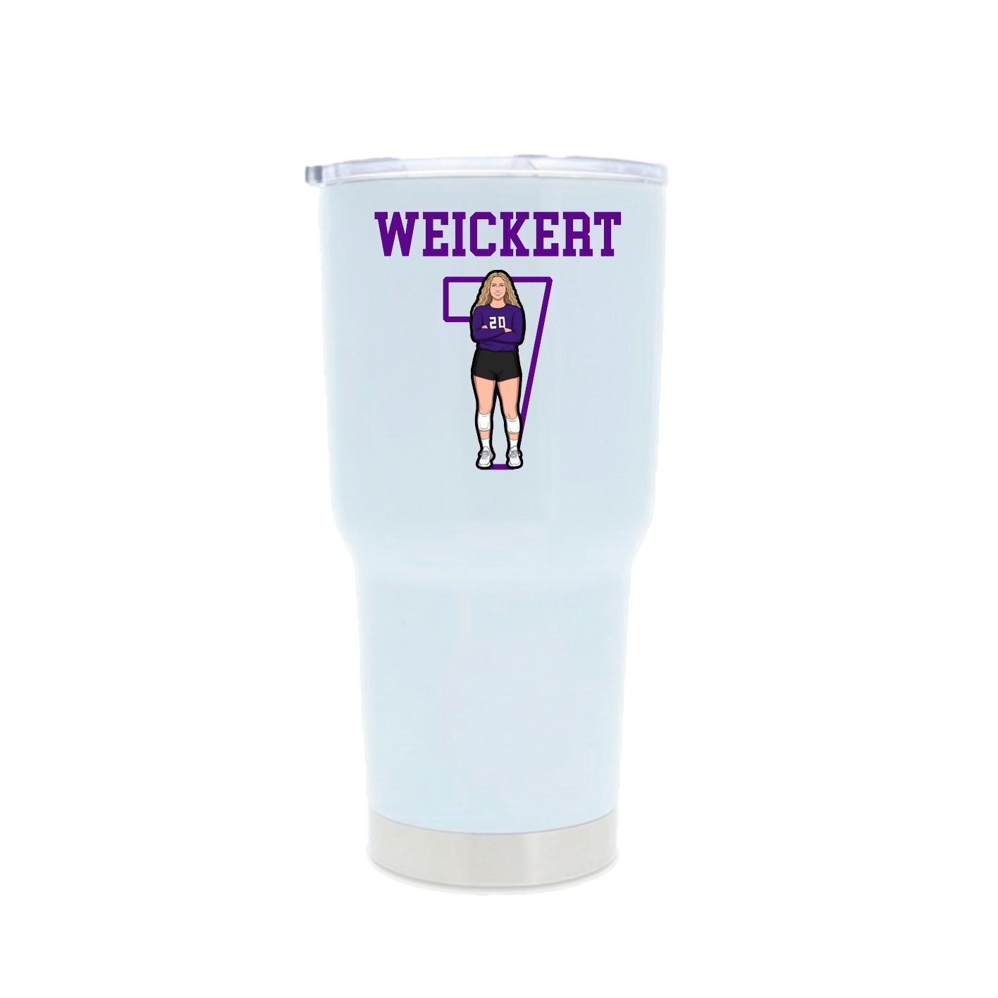 30oz Stainless Steel Tumbler — Shirsey in White