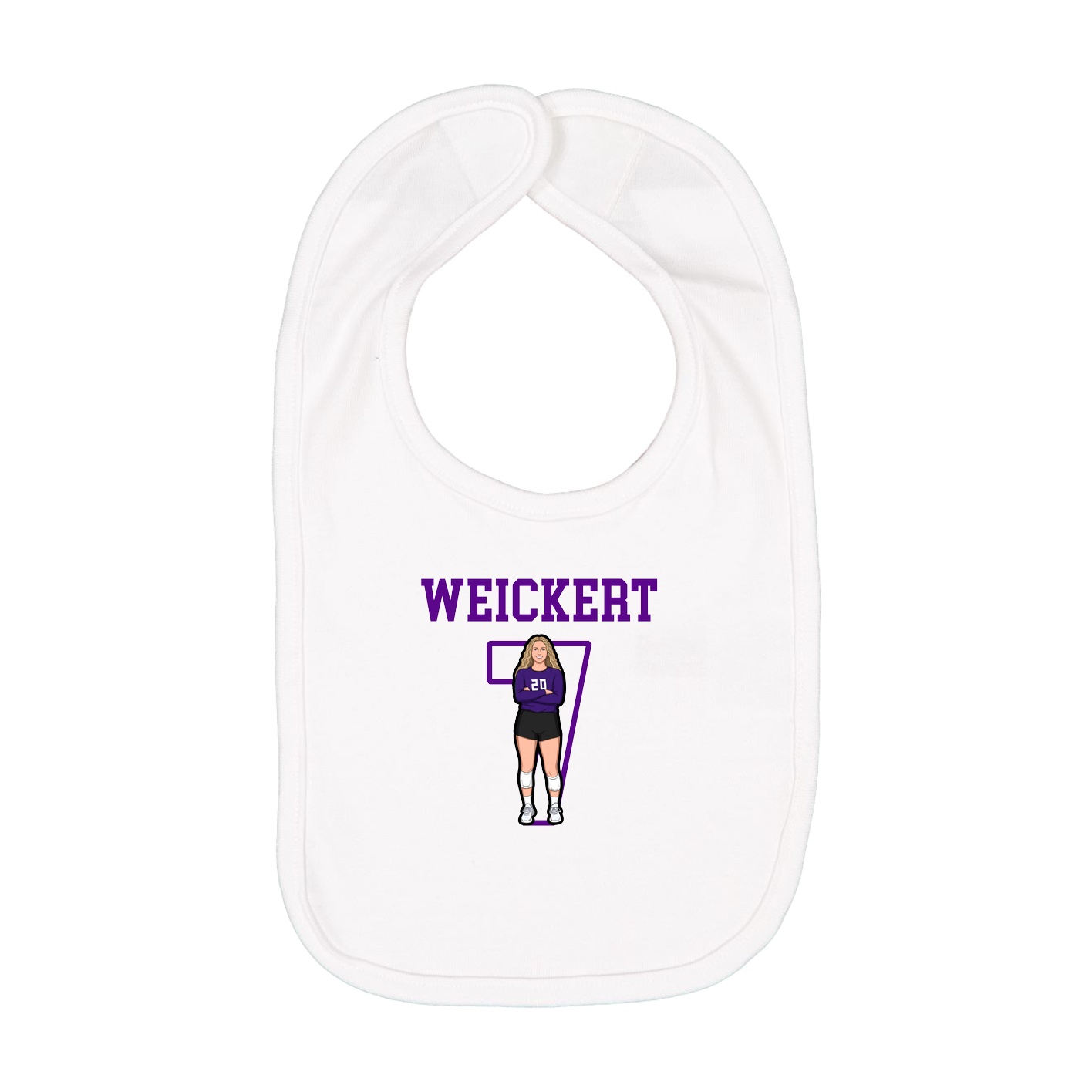 Infant Bib — Shirsey in White