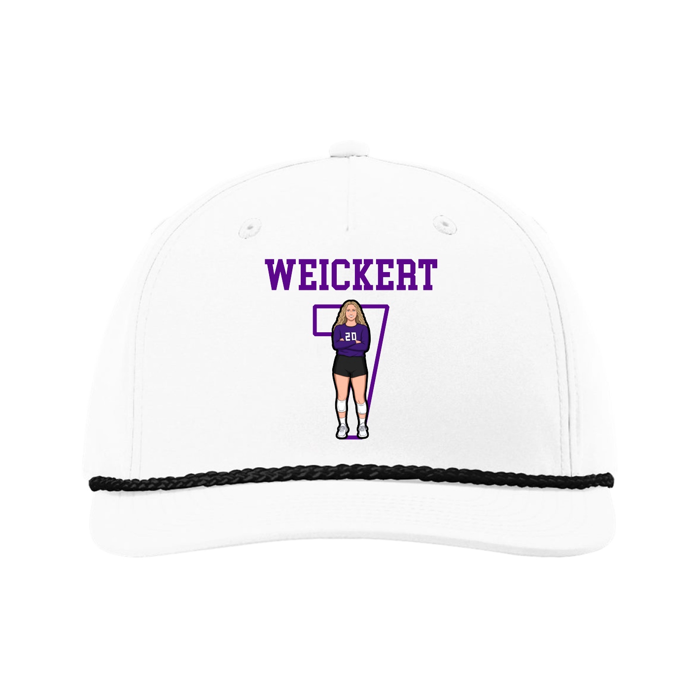 Five-Panel Classic Rope Cap — Shirsey in White