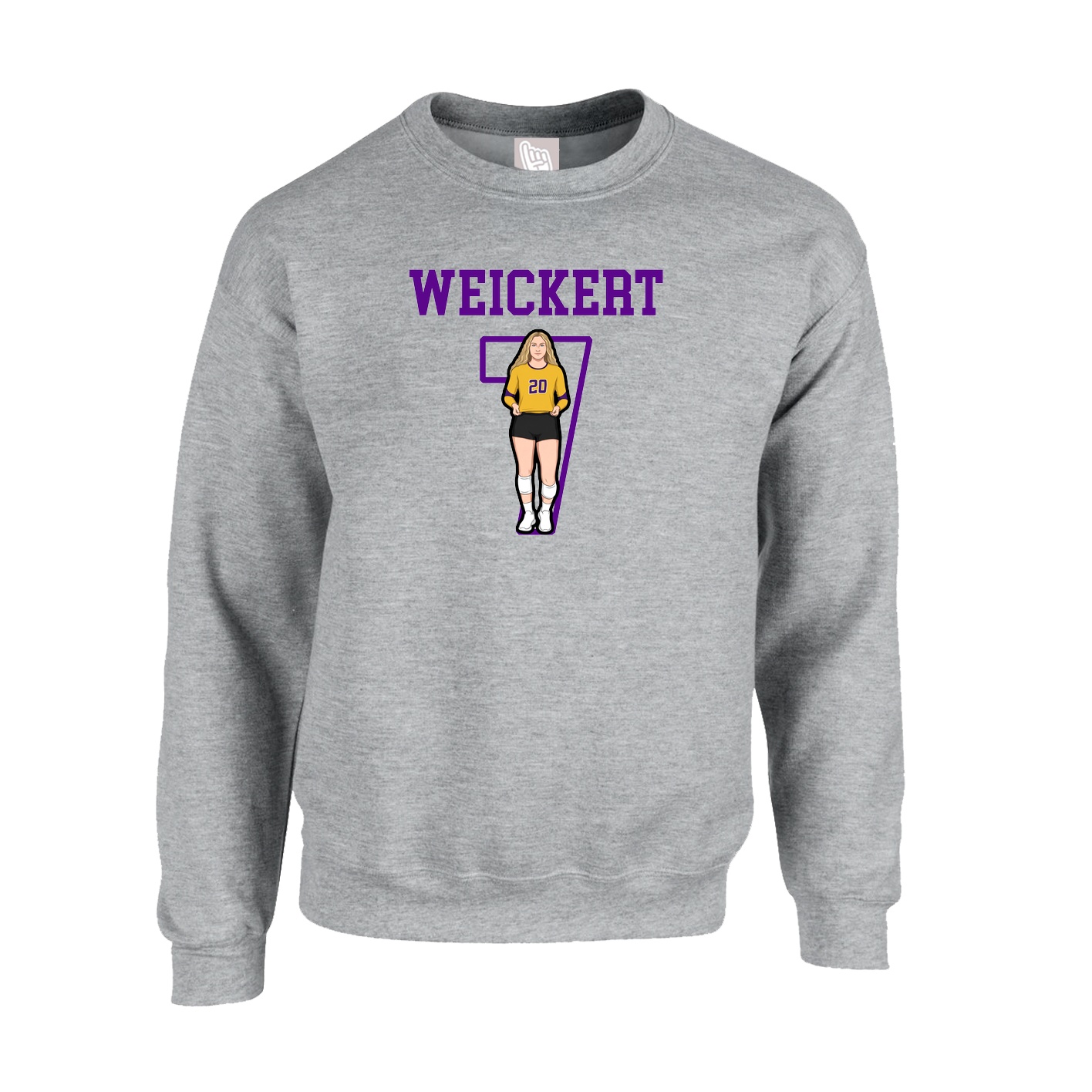 Fleece Crew — Shirsey in Grey