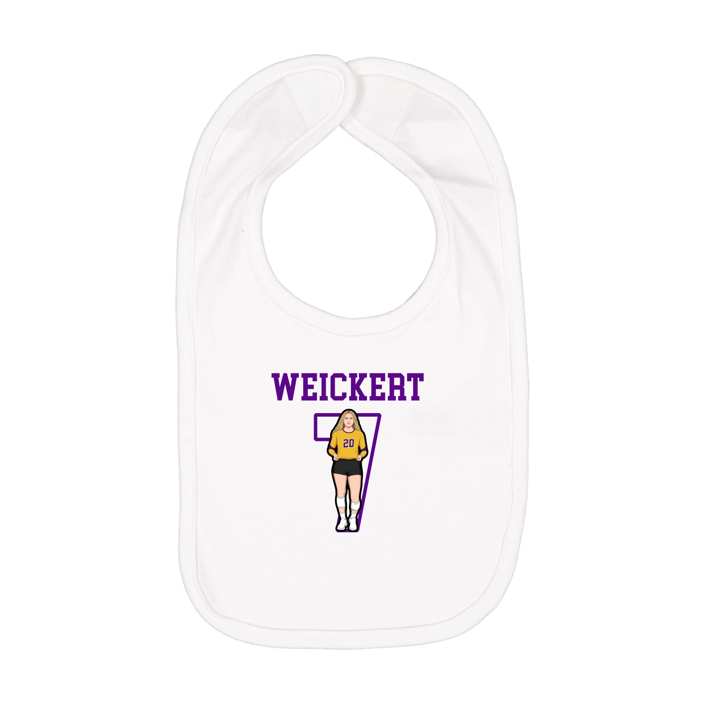 Infant Bib — Shirsey in White