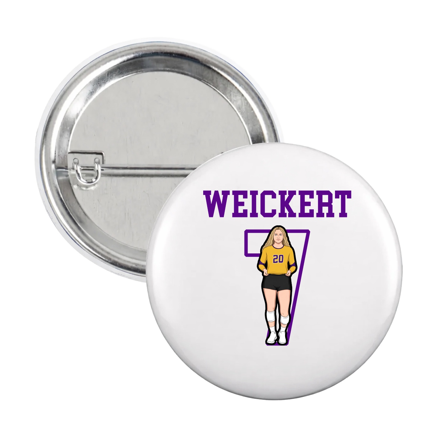 Game Day Button — Shirsey in White