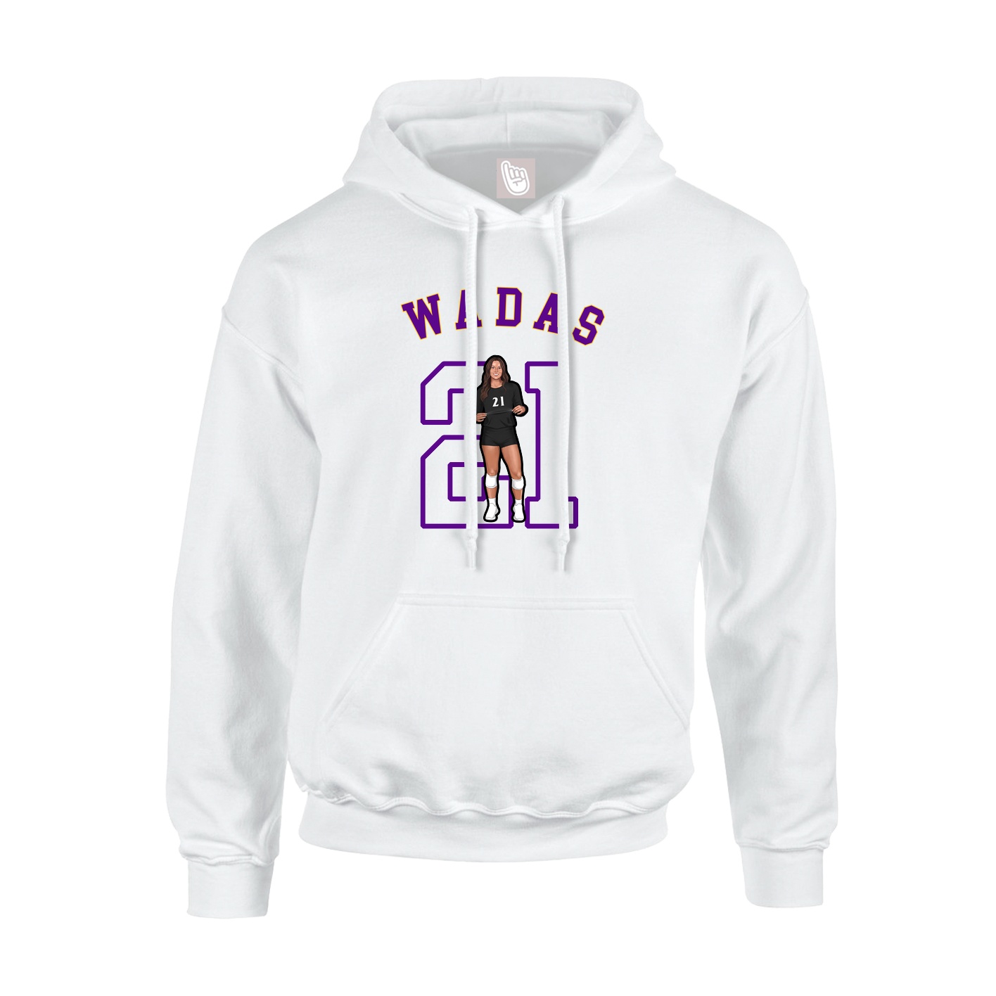 Youth Hoodie — Shirsey Arch in White
