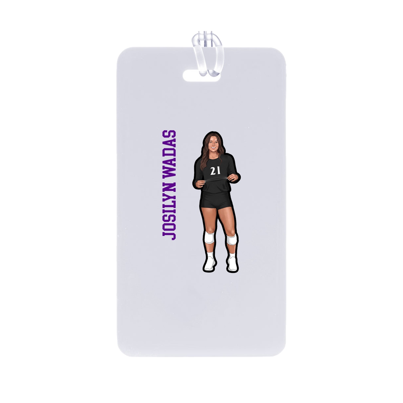 Bag Tag — Name Vertical in Classic