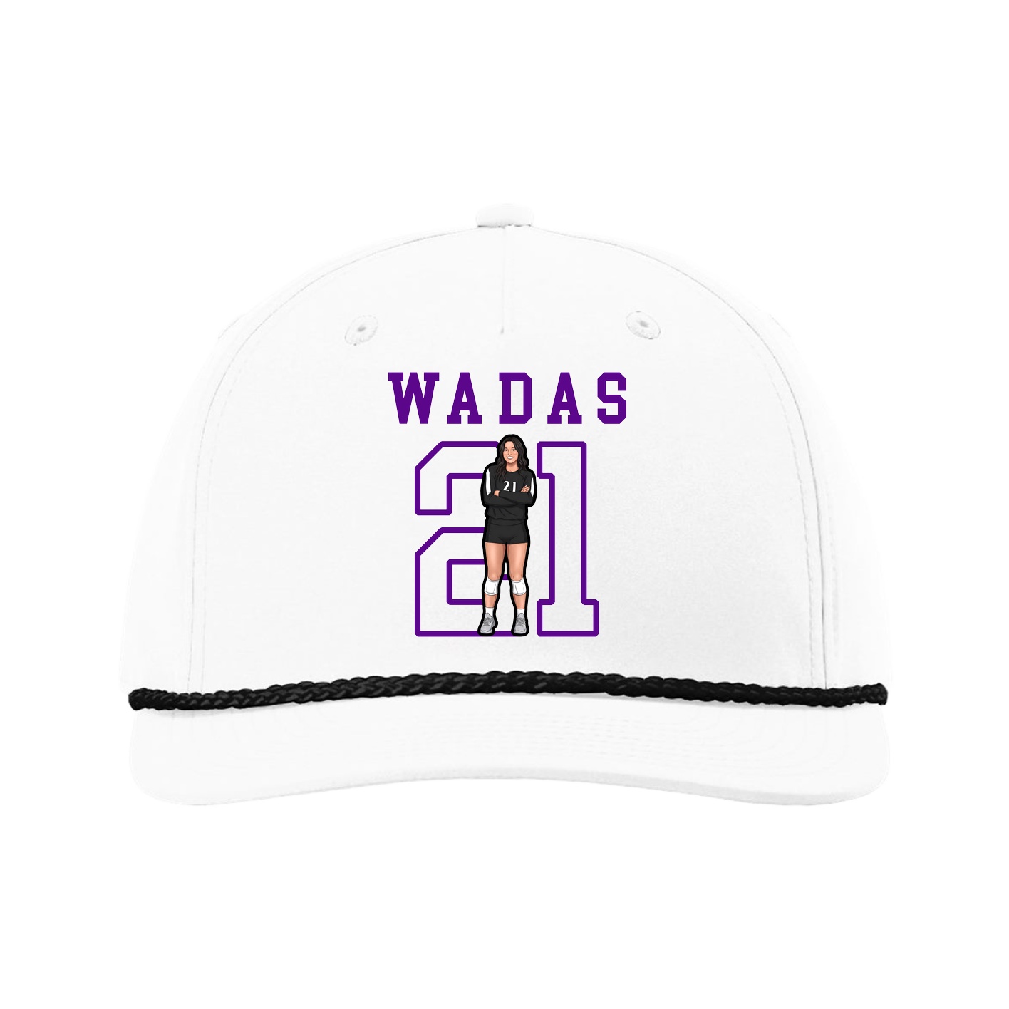 Five-Panel Classic Rope Cap — Shirsey in White