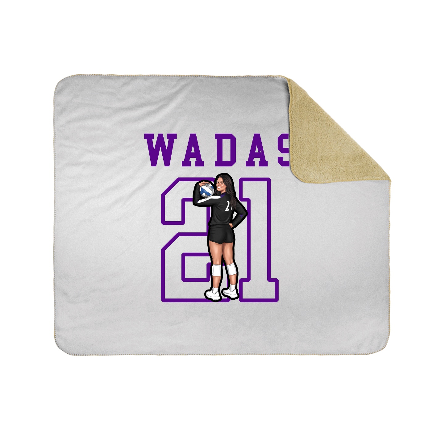 Throw Blanket — Shirsey in White