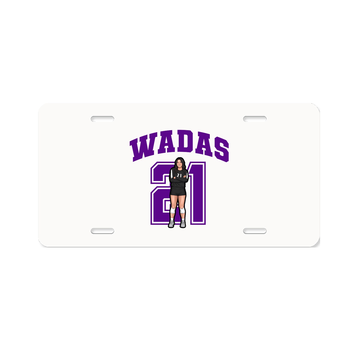 License Plate — Number in Classic