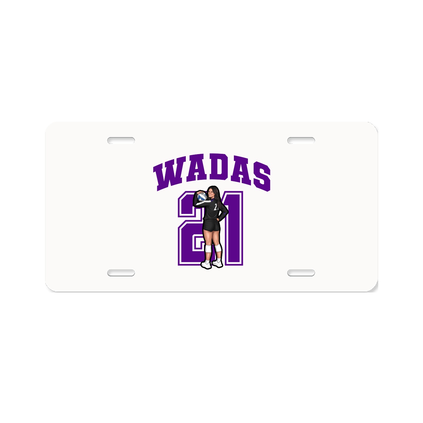 License Plate — Number in Classic