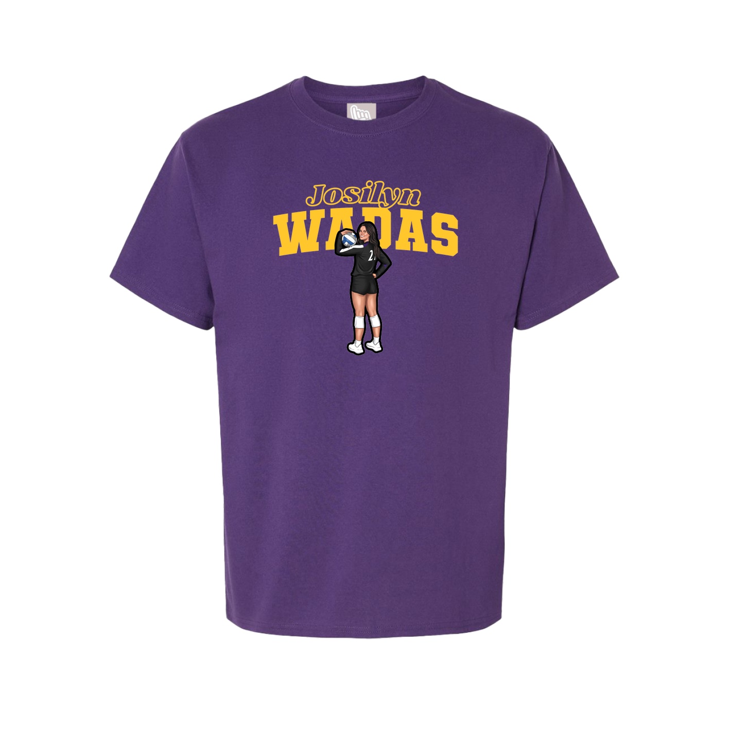Youth Tee — Name Arch in Purple