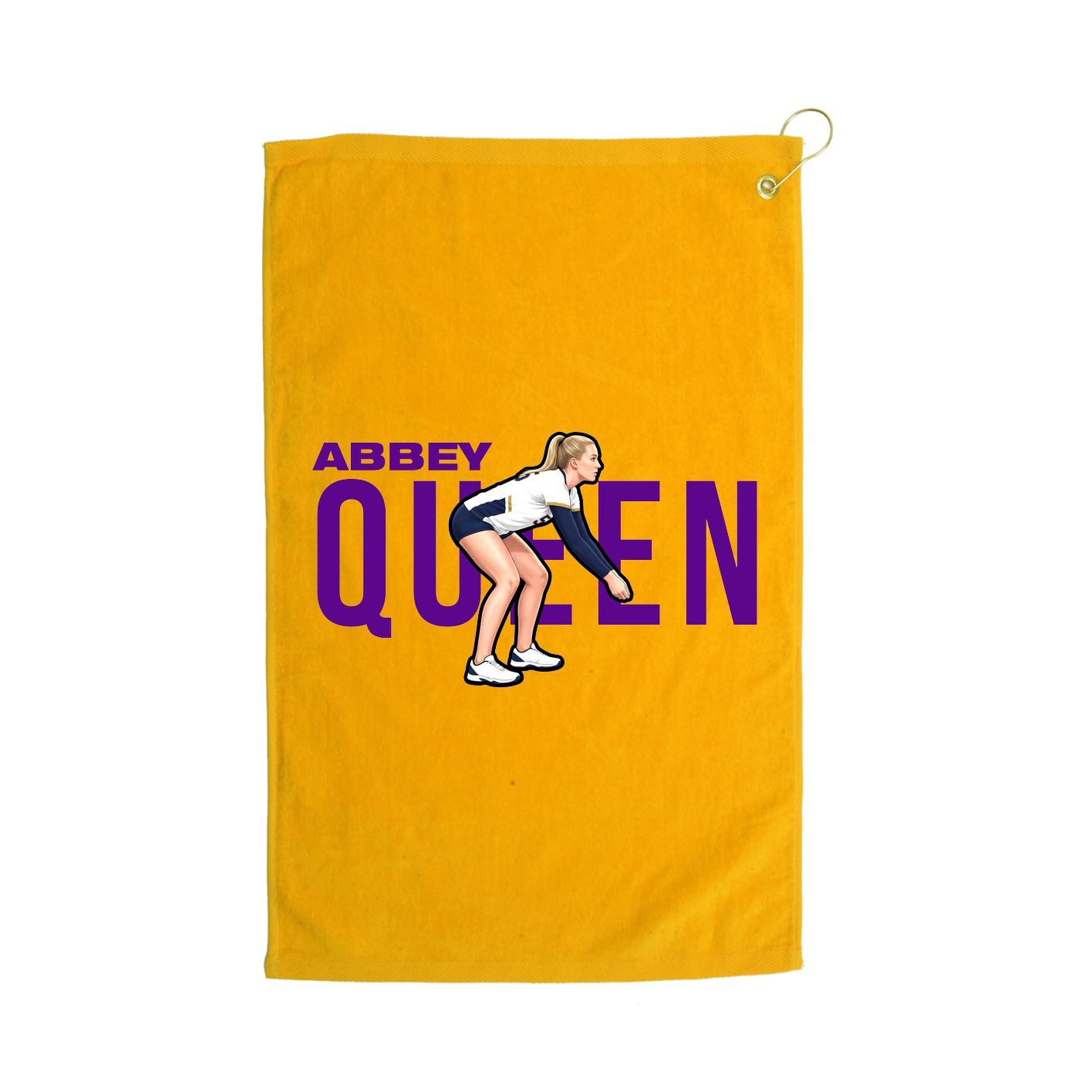 Golf Towel — Player Name in Gold