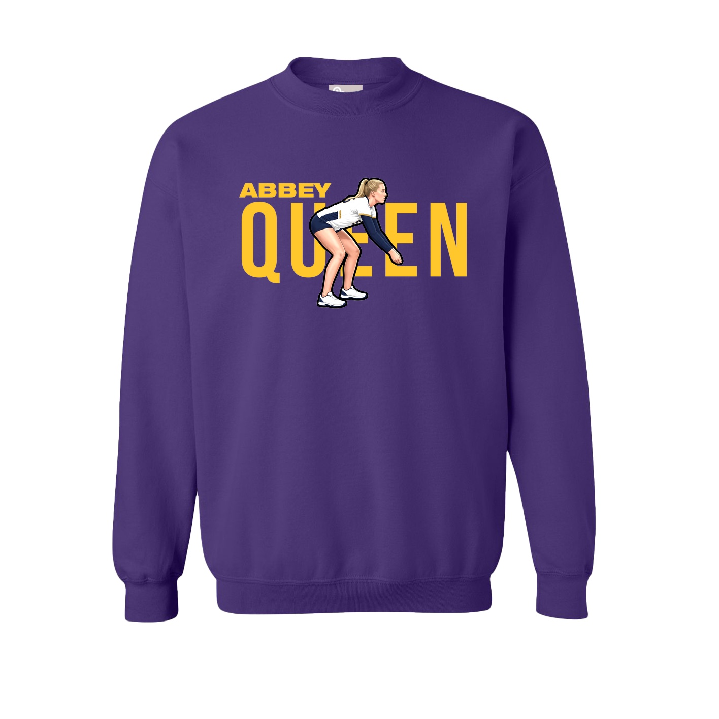 Fleece Crew — Player Name in Purple
