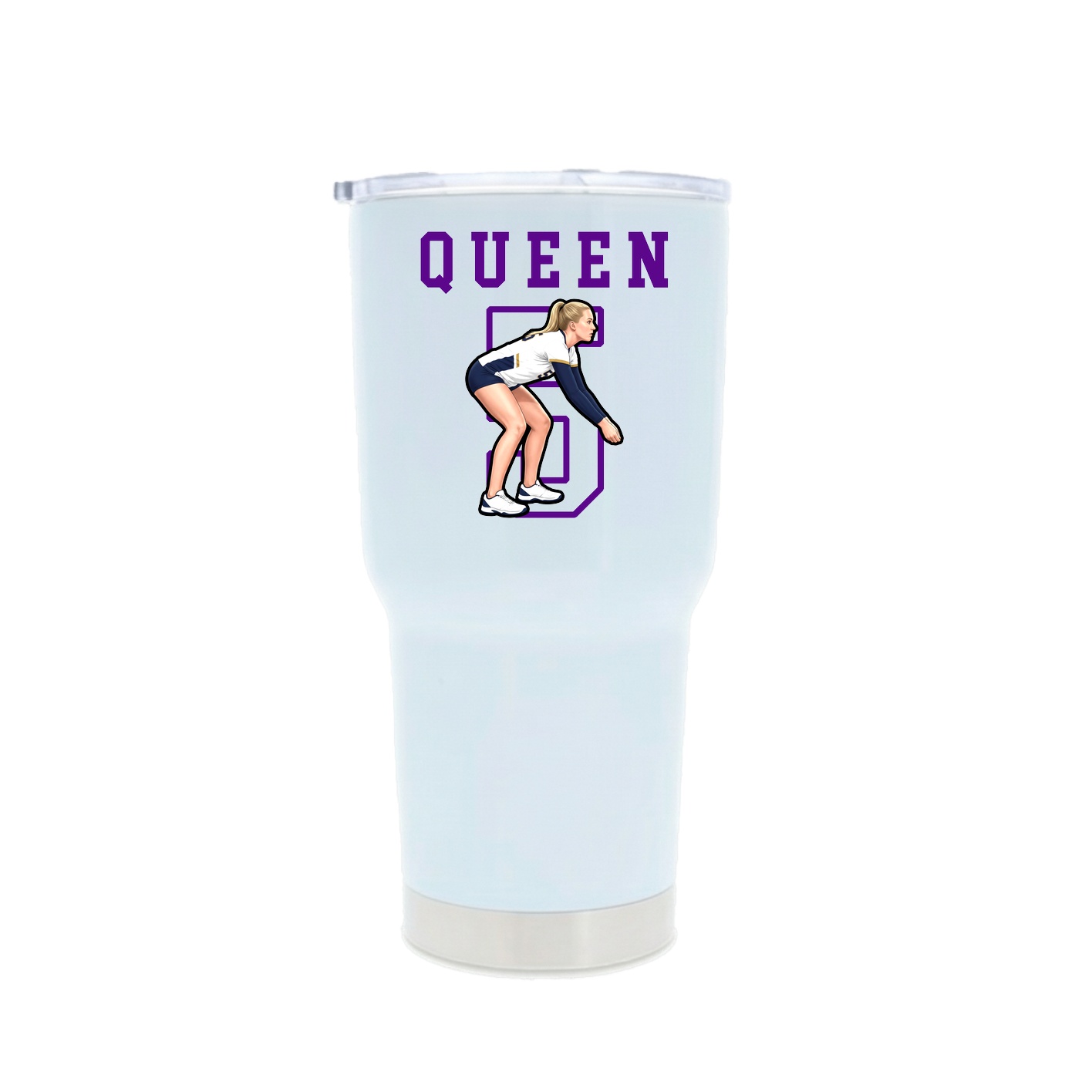 30oz Stainless Steel Tumbler — Shirsey in White