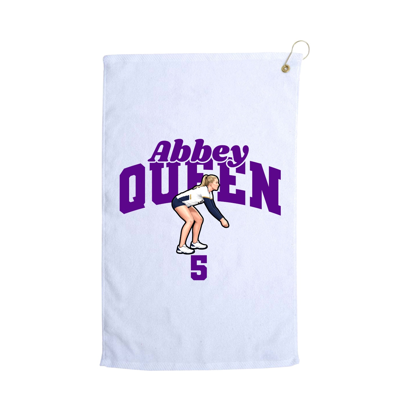 Golf Towel — Signature Arch in White