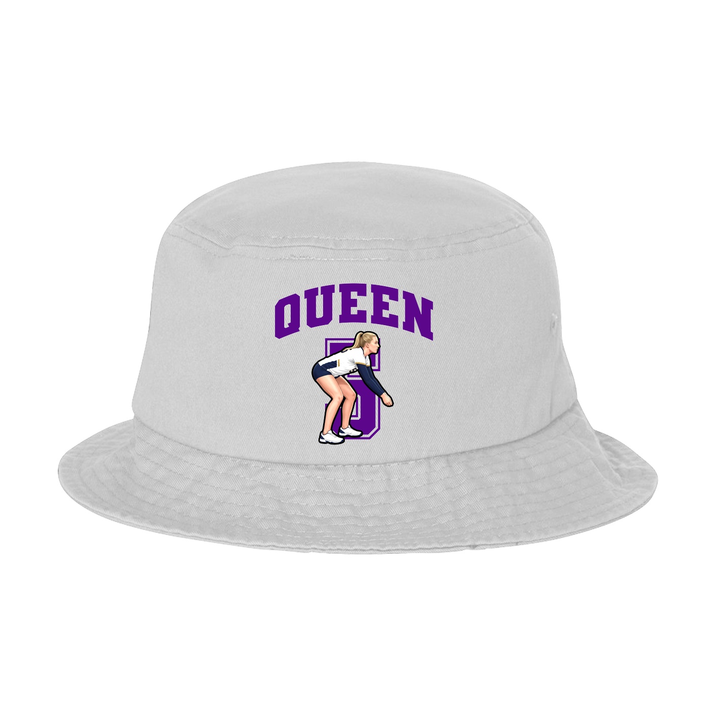 Bucket Cap — Number in White