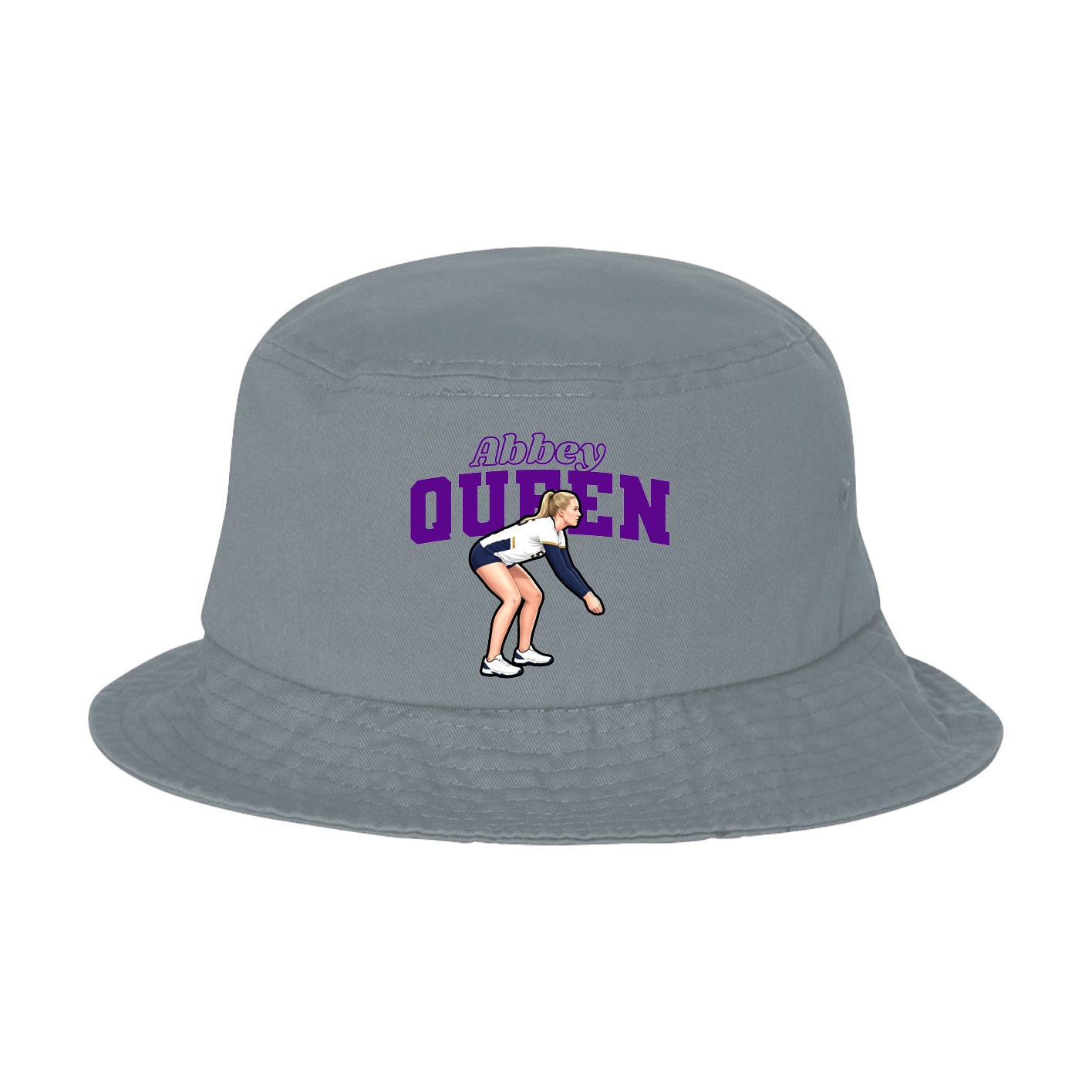 Bucket Cap — Name Arch in Grey