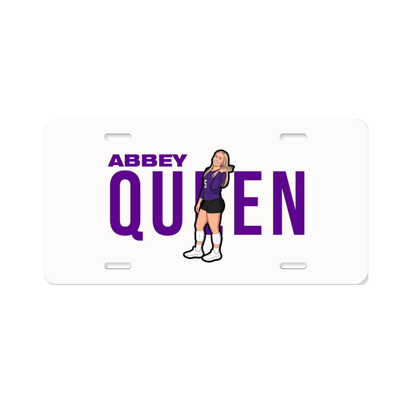 License Plate — Player Name in Classic