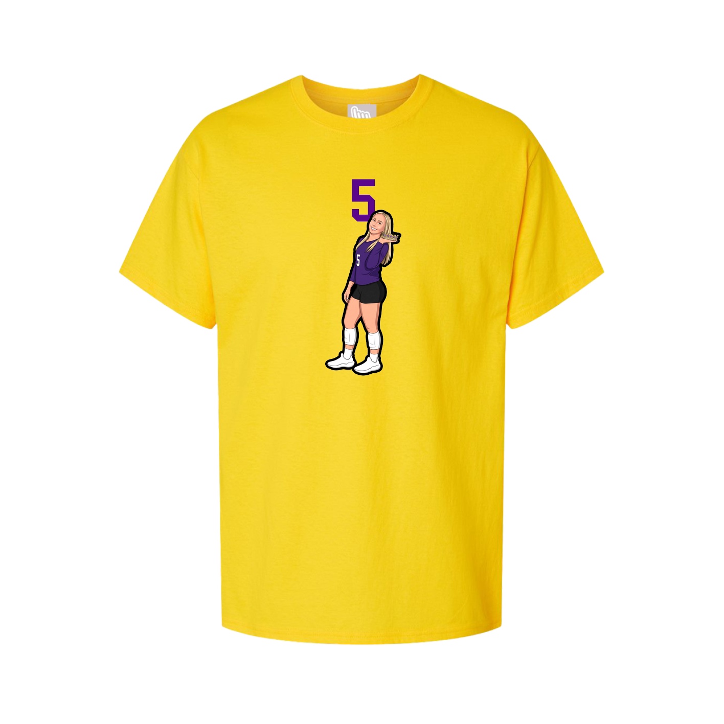 Tee — Number Top in Gold