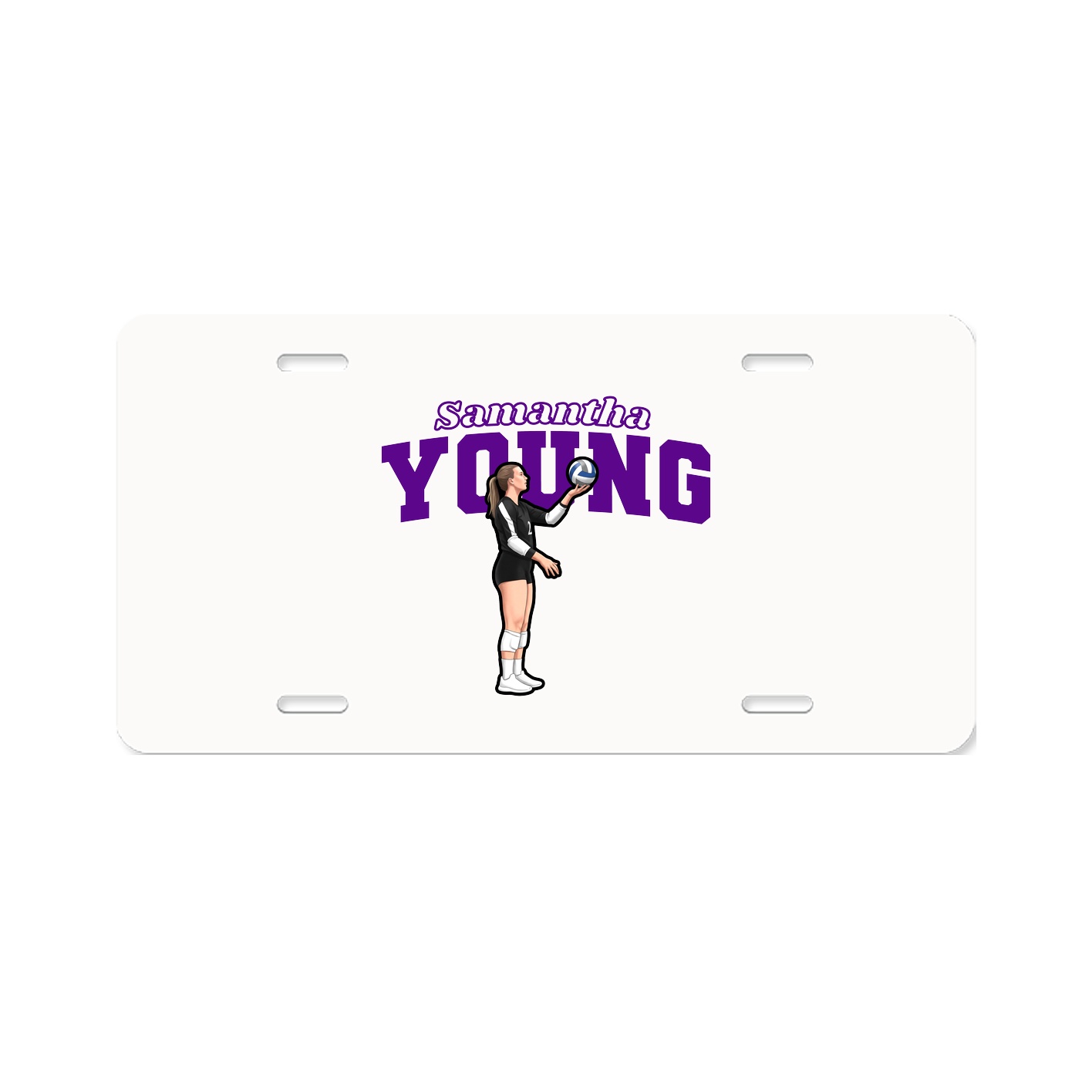 License Plate — Name Arch in Classic