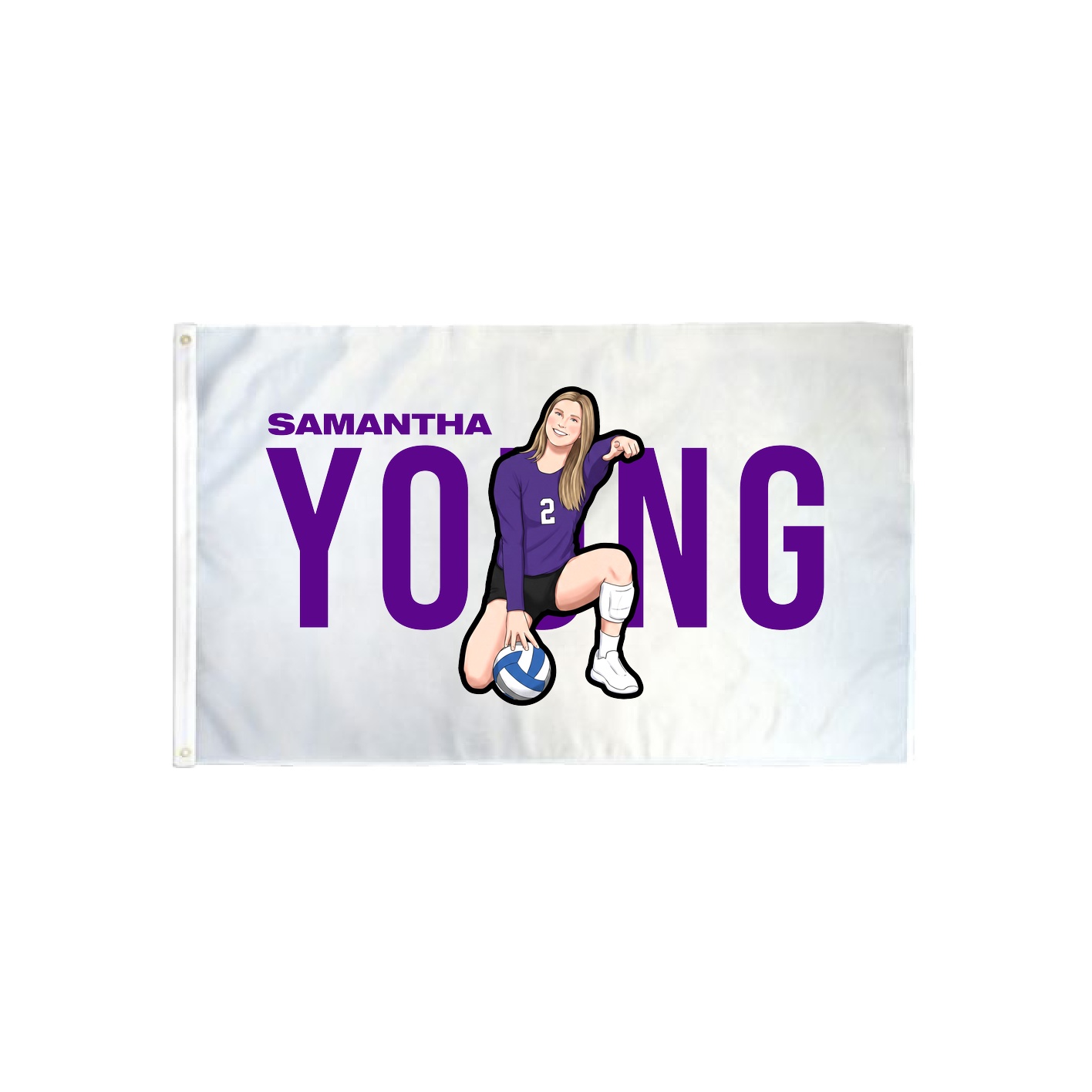 3x5 Flag — Player Name in Classic