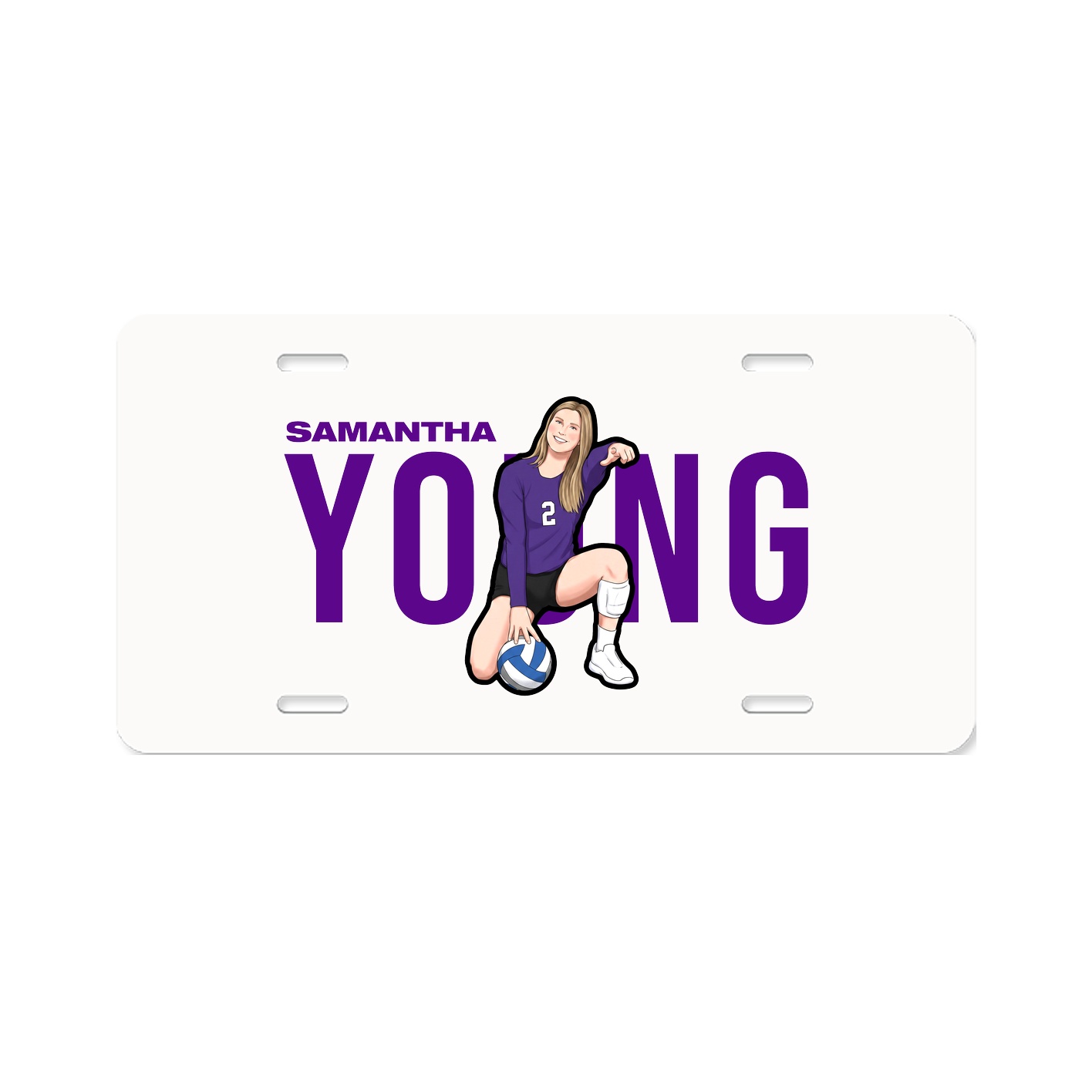 License Plate — Player Name in Classic