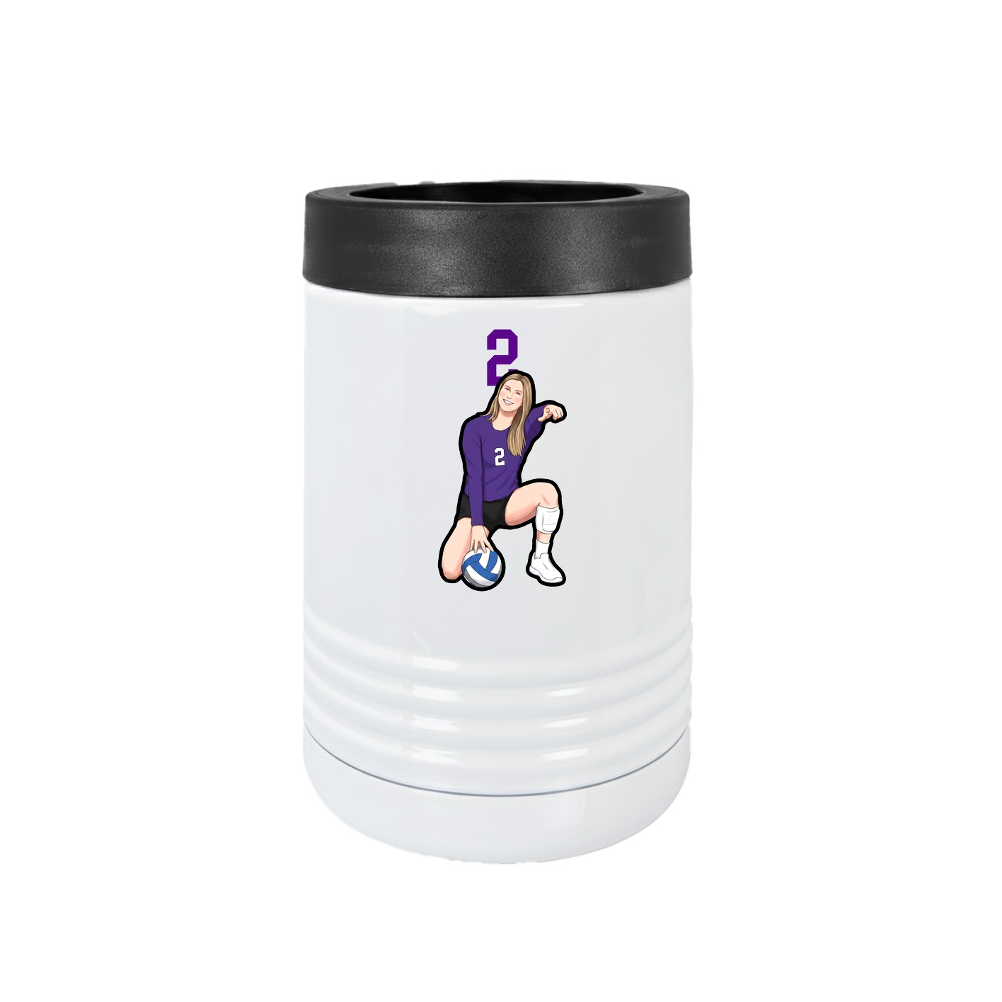 Beverage Holder — Number Top in White