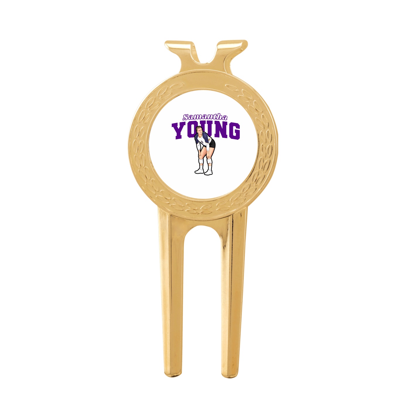 Divot Tool with Ball Marker — Name Arch in Classic