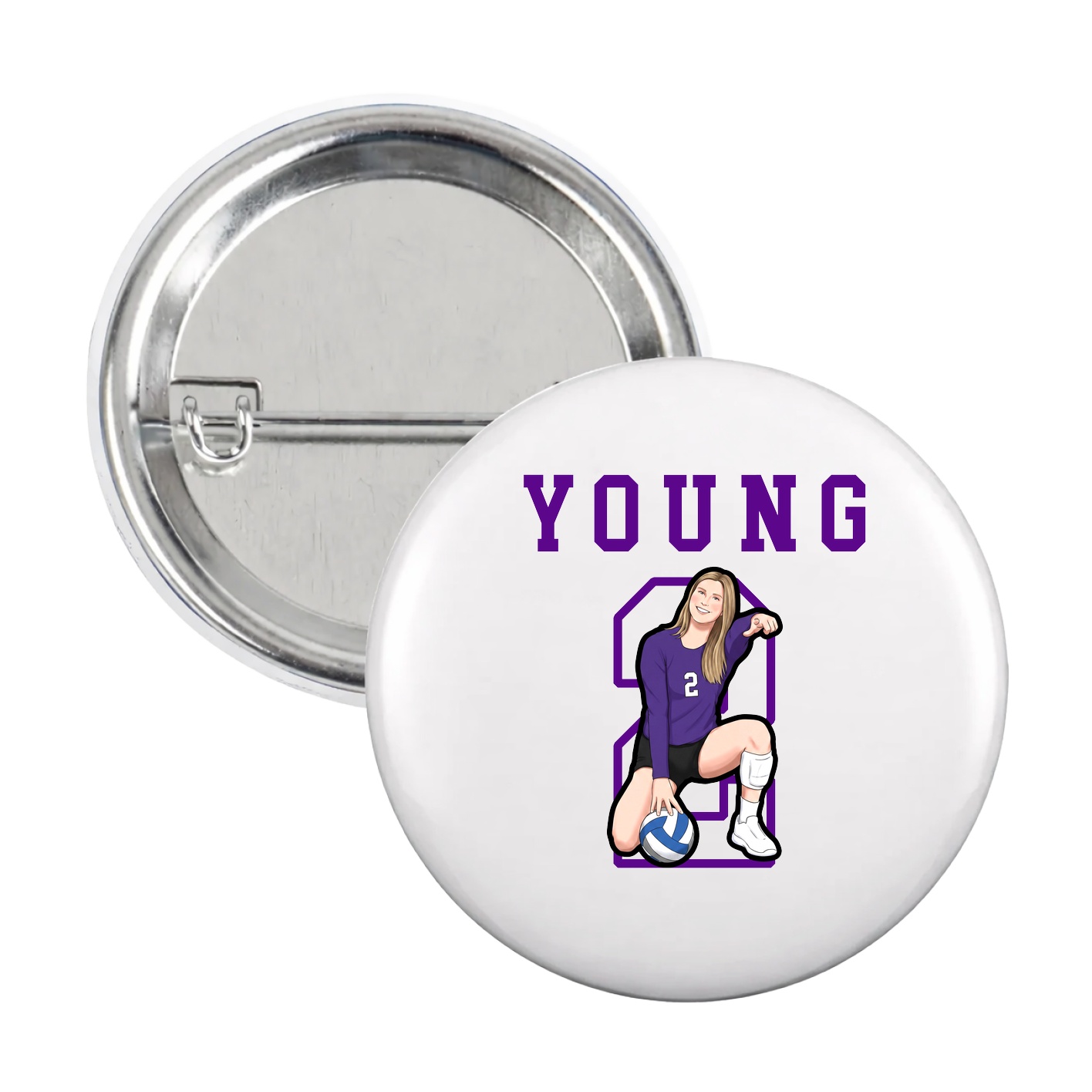 Game Day Button — Shirsey in White