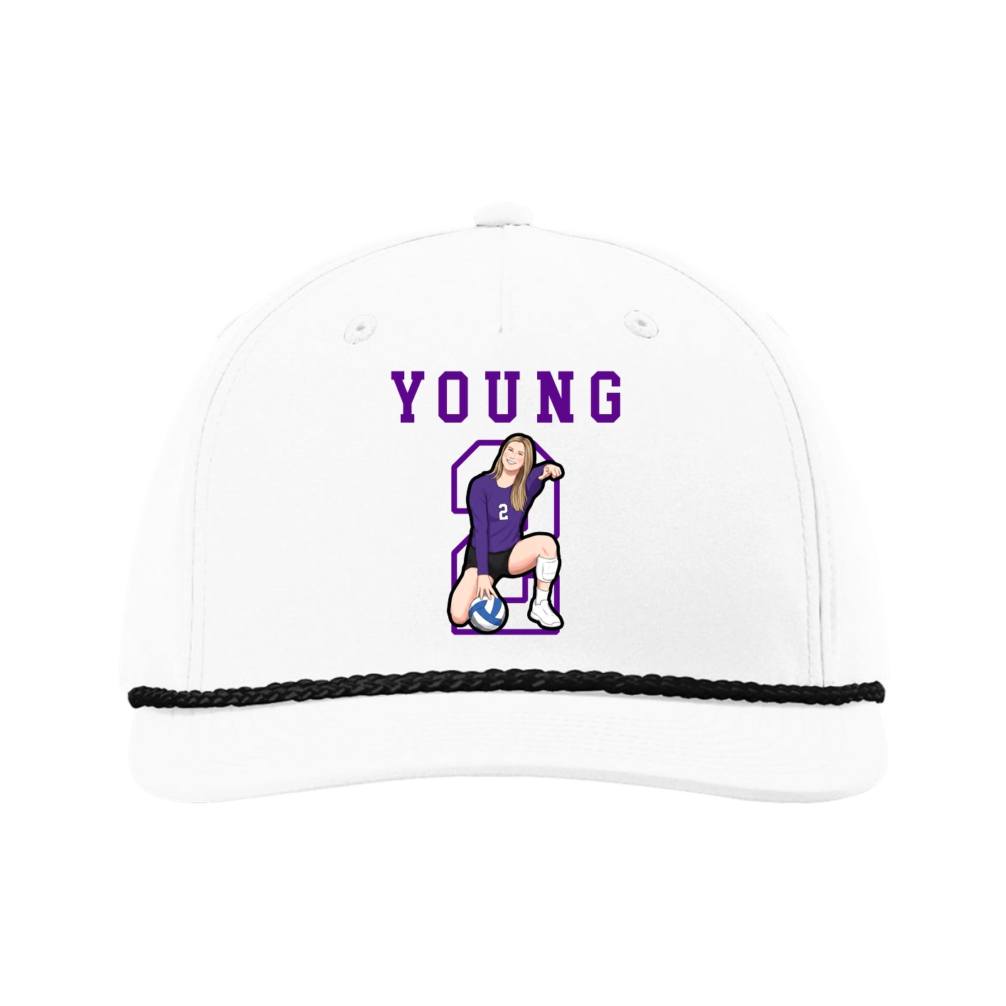 Five-Panel Classic Rope Cap — Shirsey in White