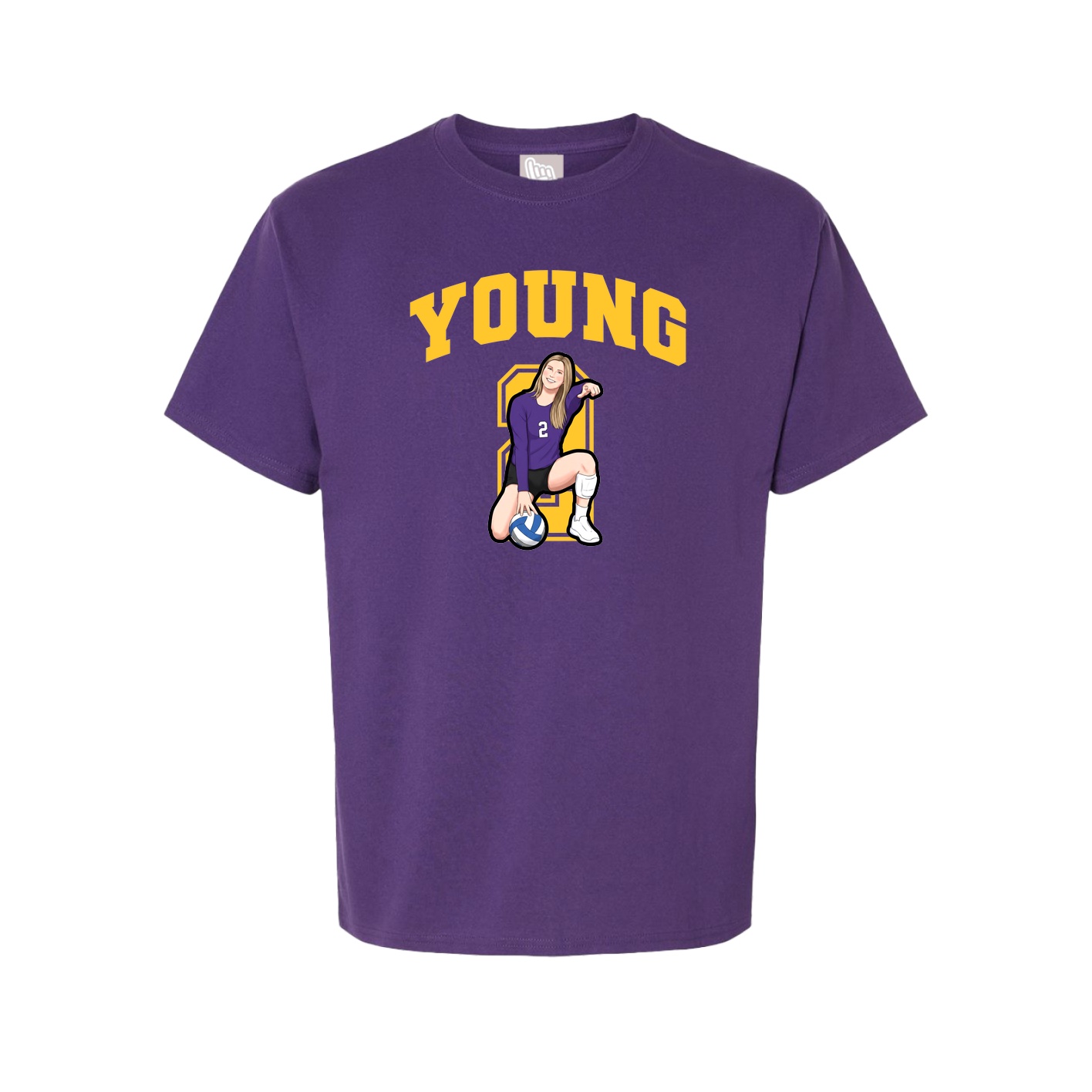 Tee — Number in Purple