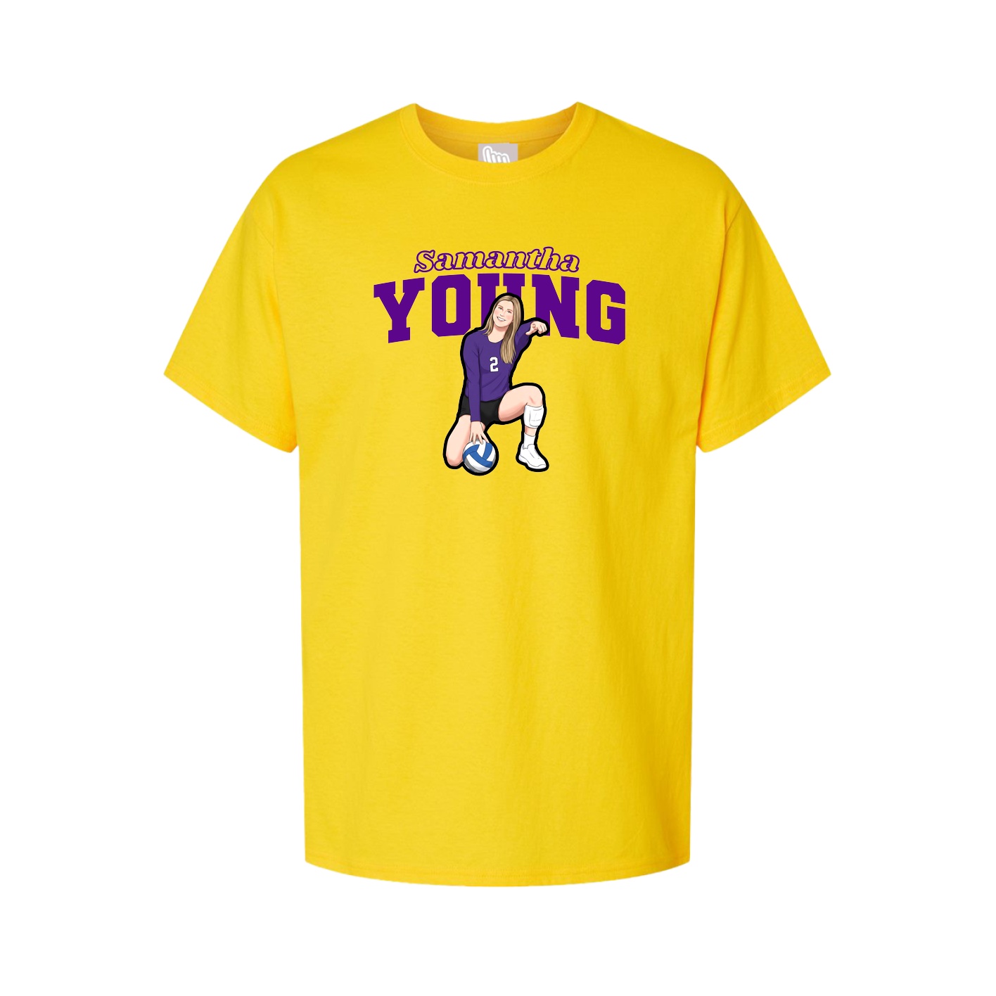 Tee — Name Arch in Gold