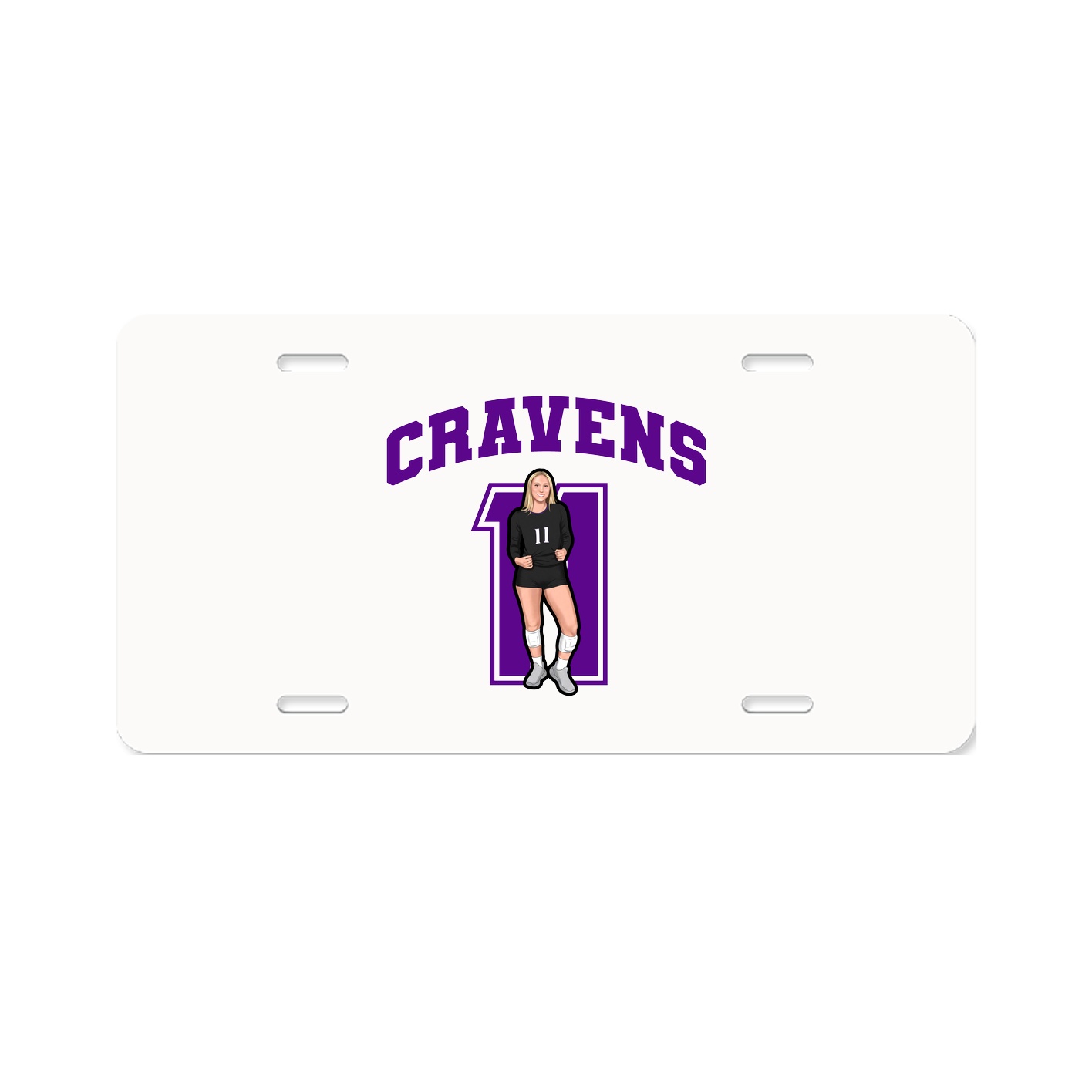 License Plate — Number in Classic
