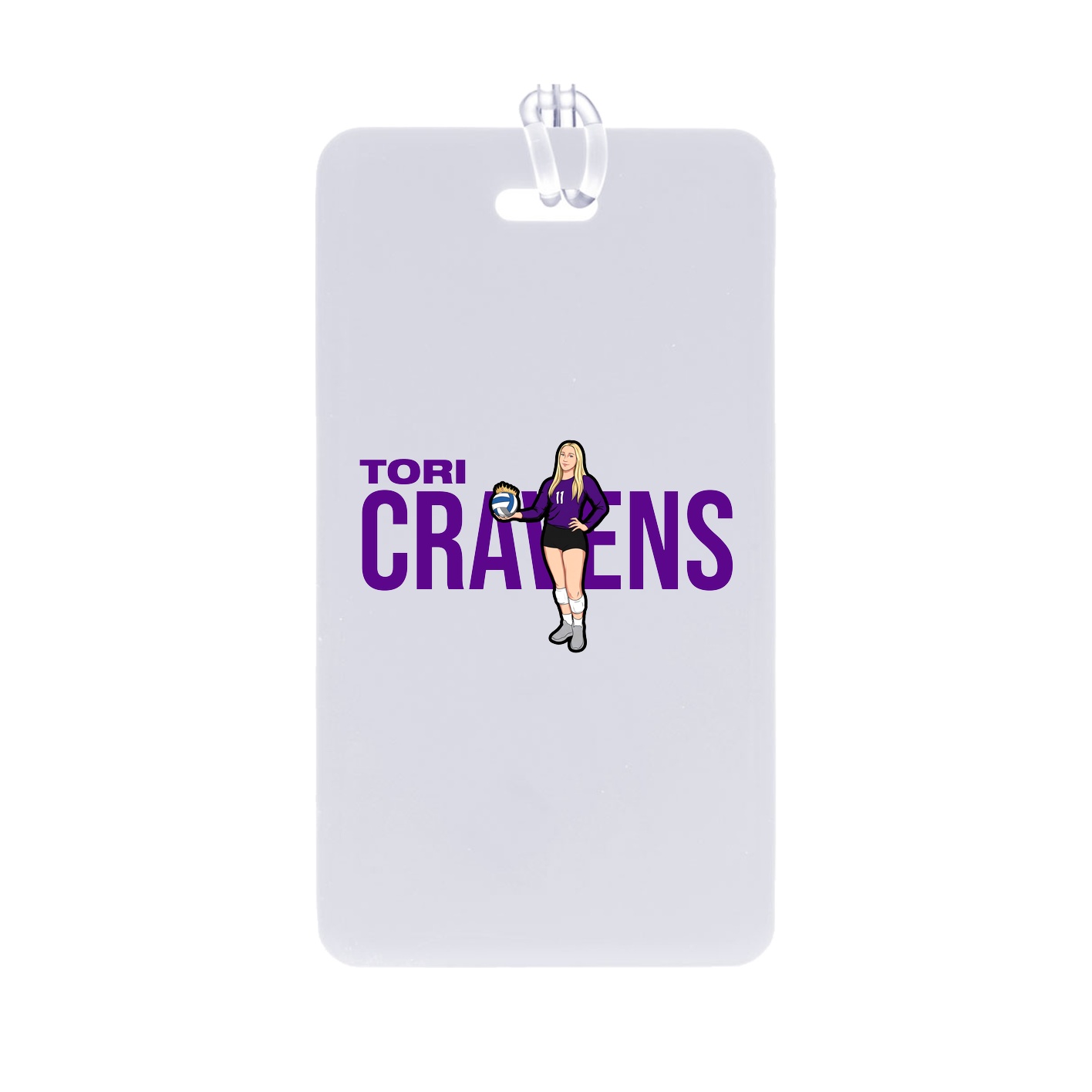 Bag Tag — Player Name in Classic