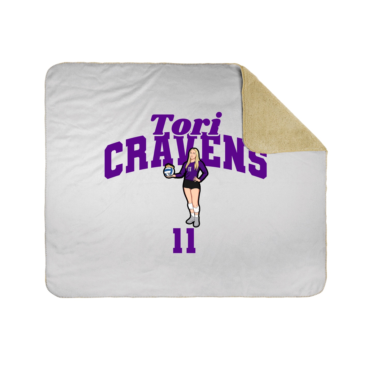 Throw Blanket — Signature Arch in White