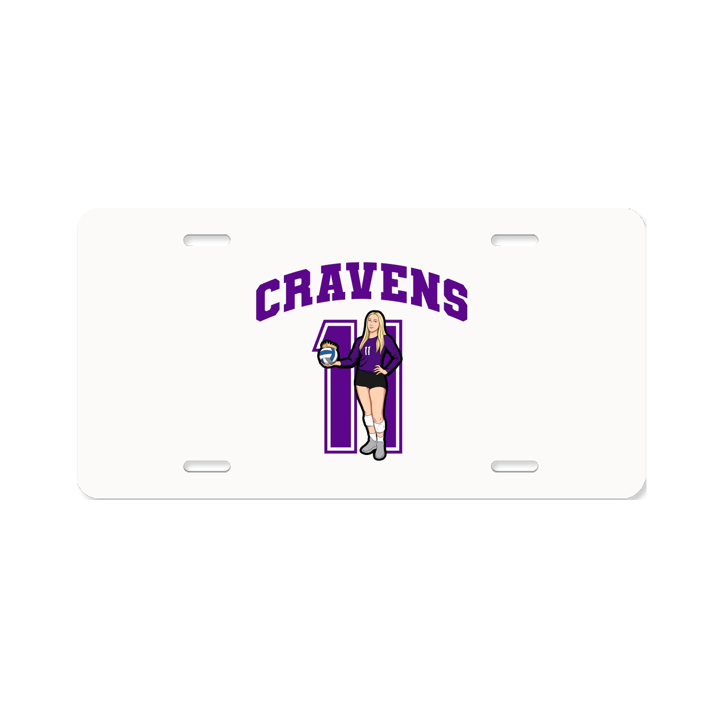 License Plate — Number in Classic