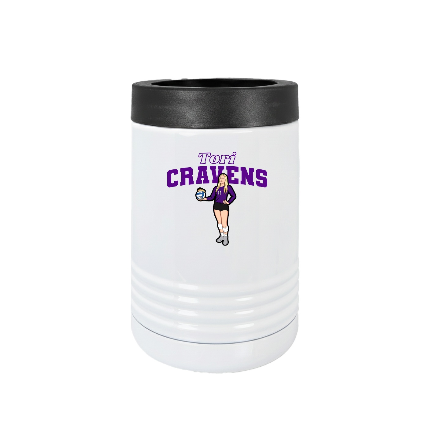 Beverage Holder — Name Arch in White
