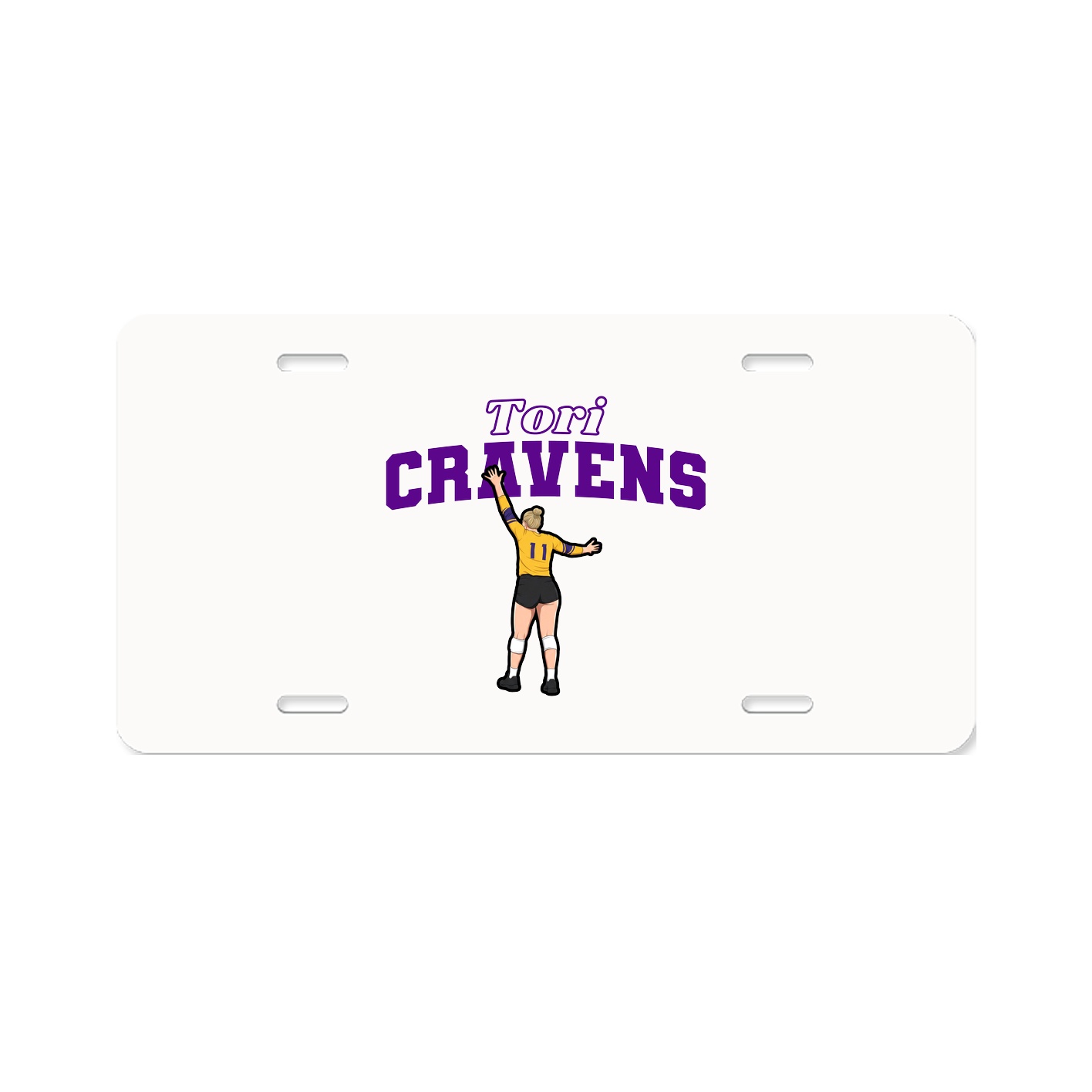 License Plate — Name Arch in Classic
