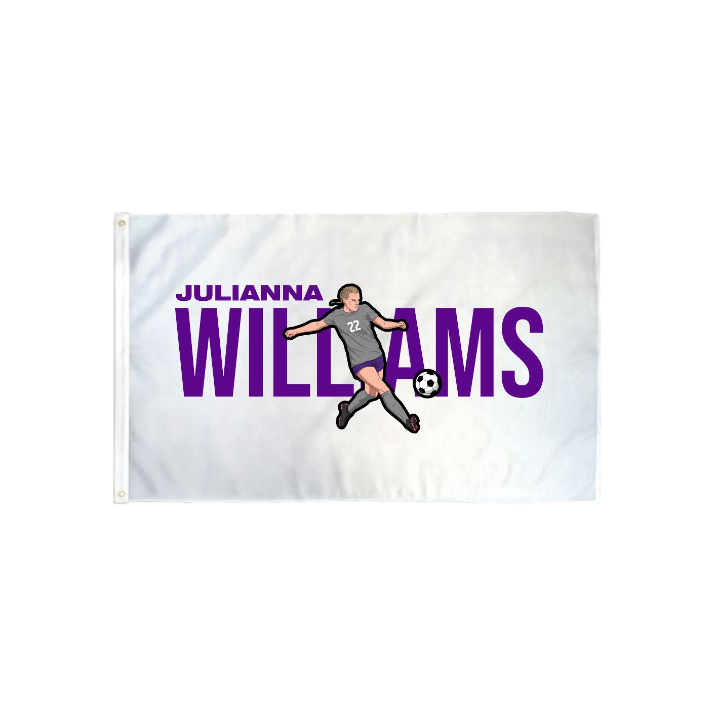 3x5 Flag — Player Name in Classic