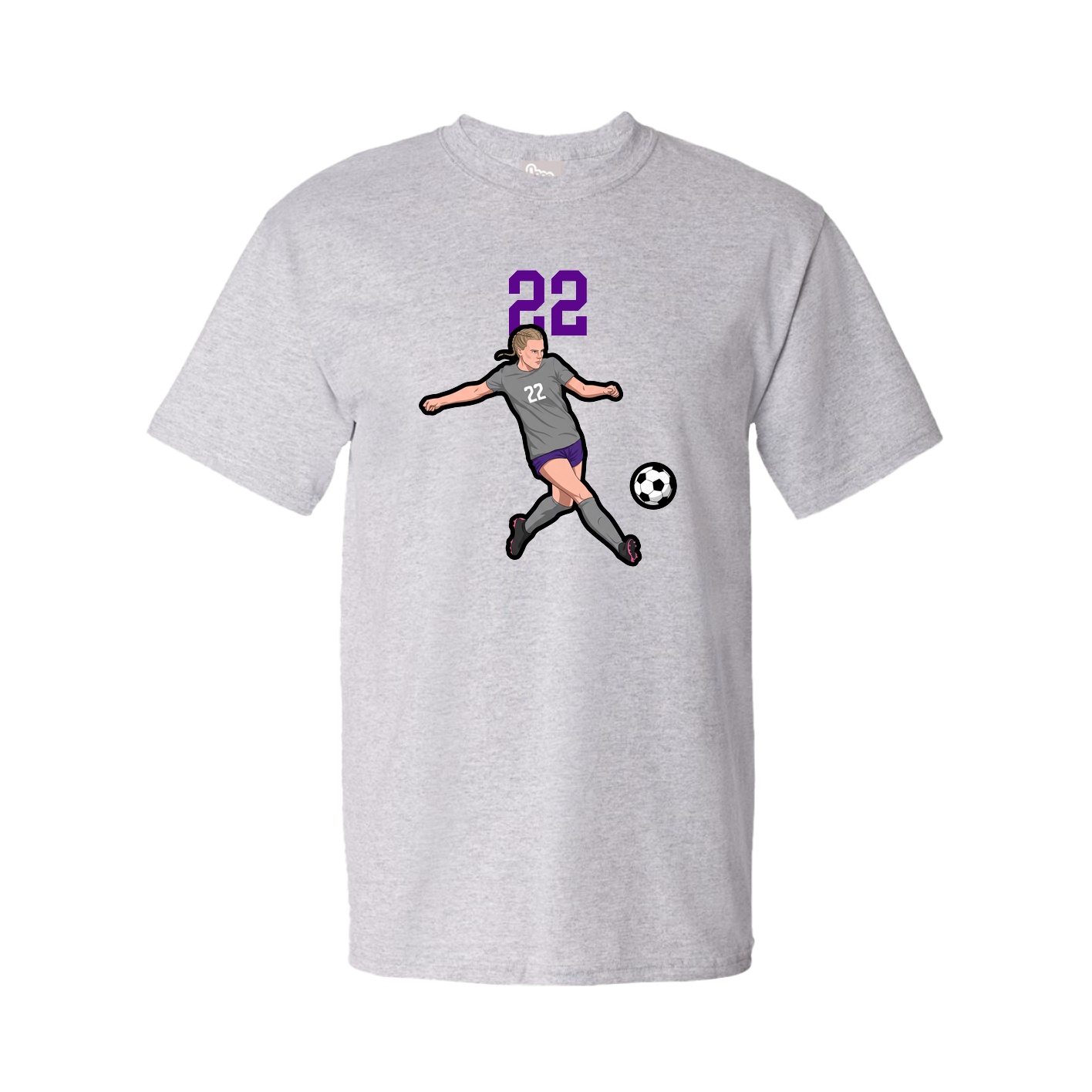 Tee — Number Top in Grey