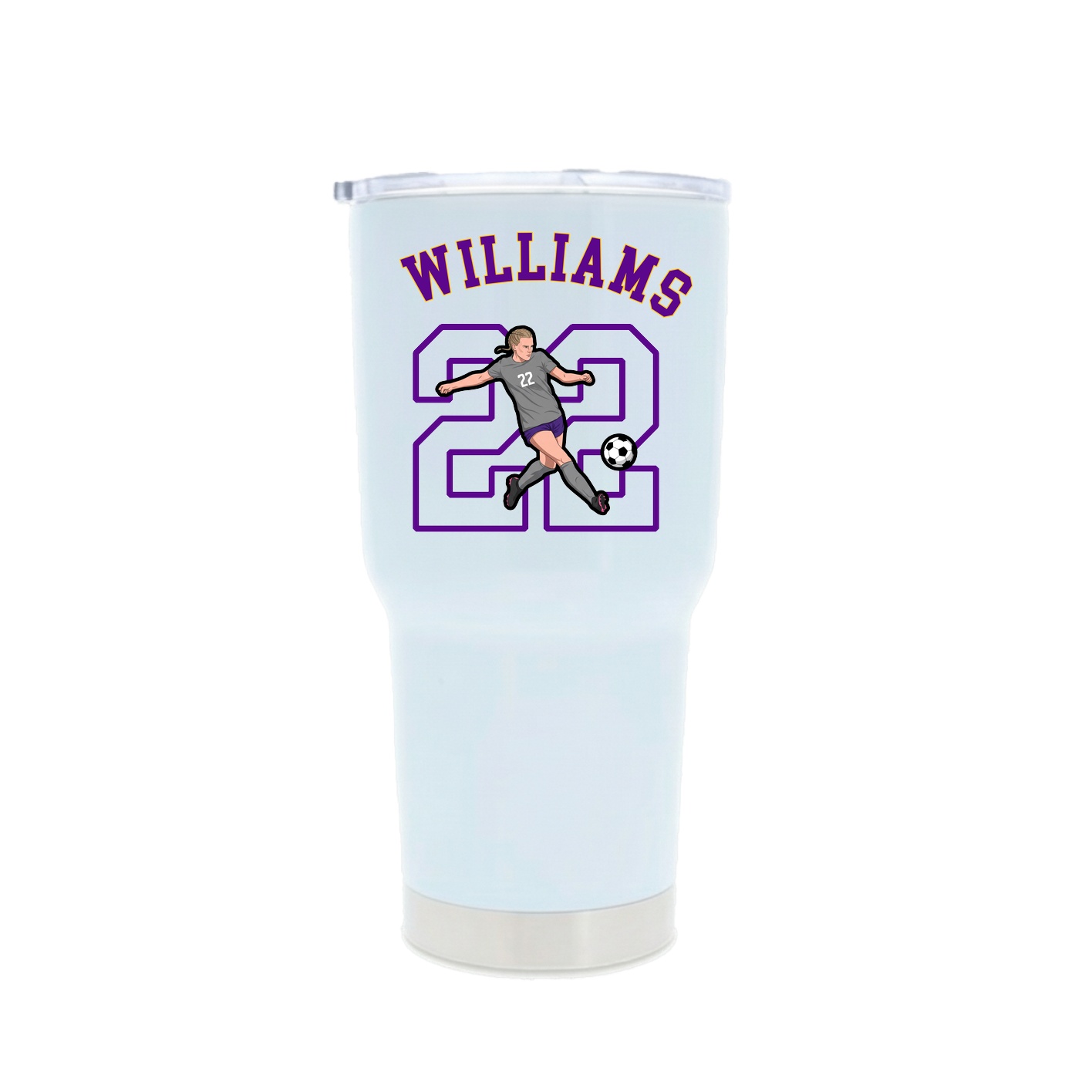 30oz Stainless Steel Tumbler — Shirsey Arch in White