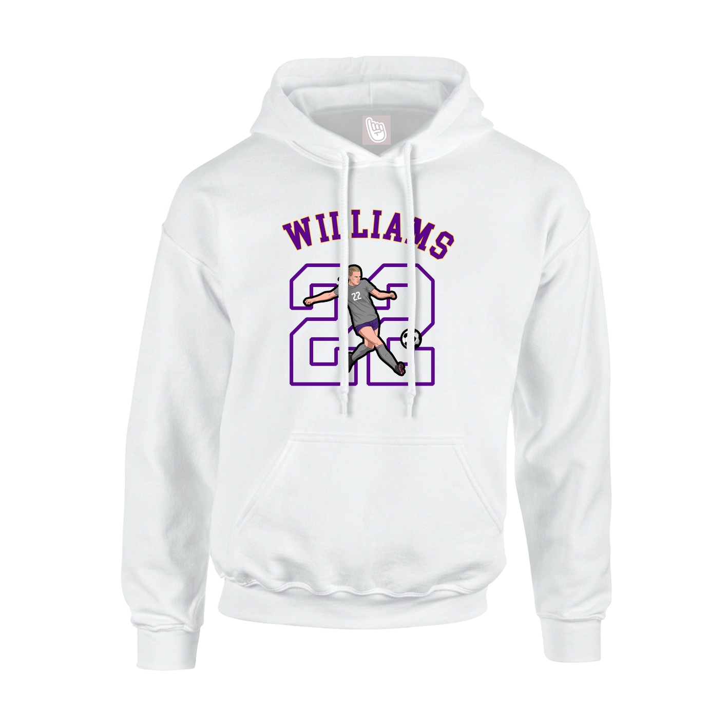 Youth Hoodie — Shirsey Arch in White
