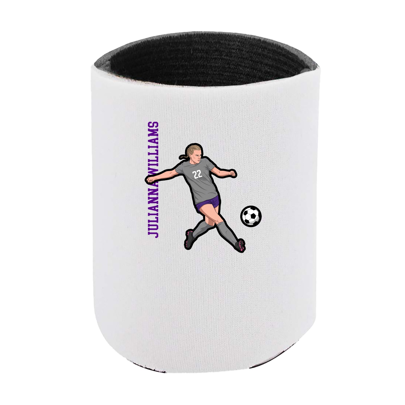 Can Holder — Name Vertical in White