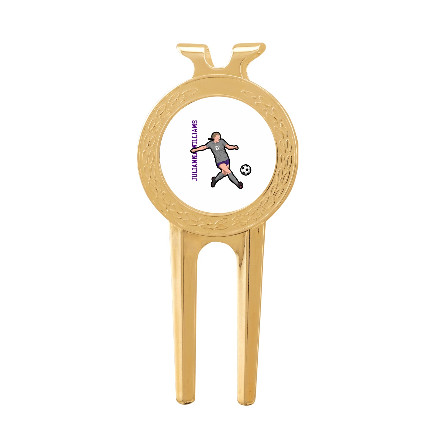 Divot Tool with Ball Marker — Name Vertical in Classic